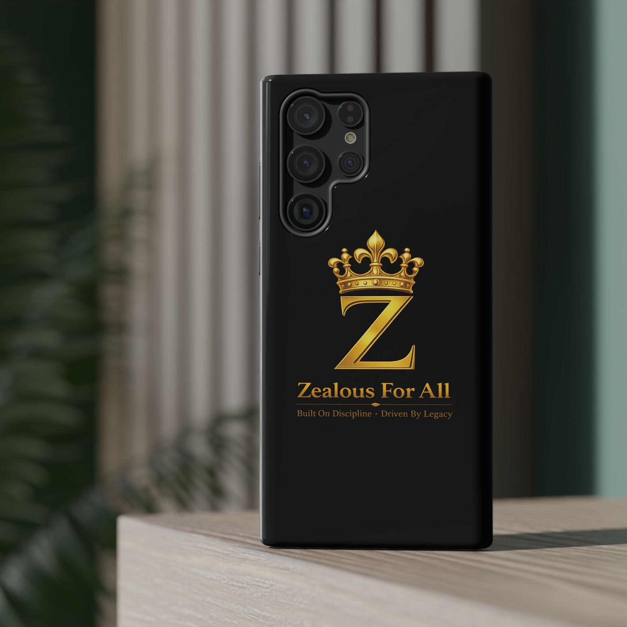 ZFA Phone Case  — "Zealous For All" Gold Crown Impact-Resistant Case Printify