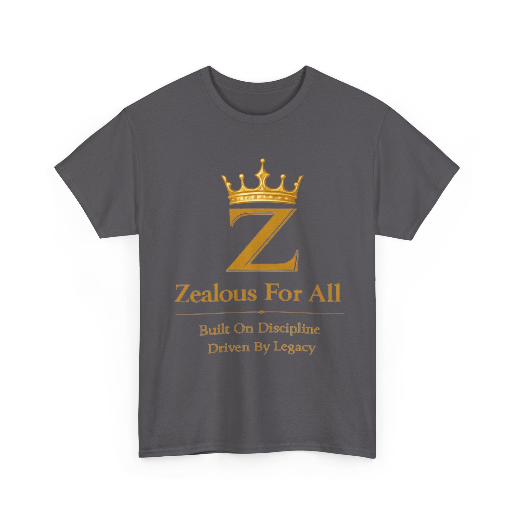 Unisex Zealous For All T-Shirt (Gold Logo) Printify