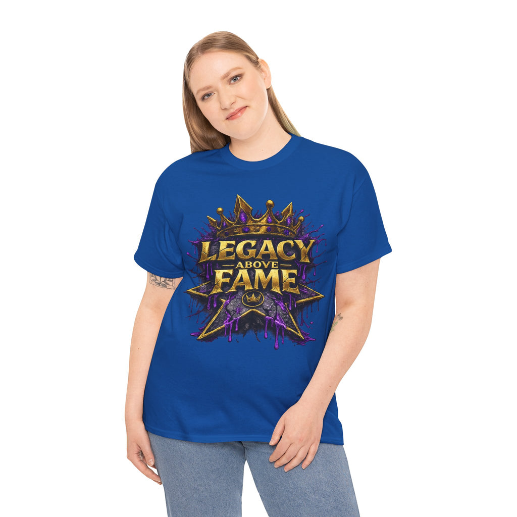 Adult Legacy Above Fame Graphic T-Shirt (Purple Drip) - Zealous For All