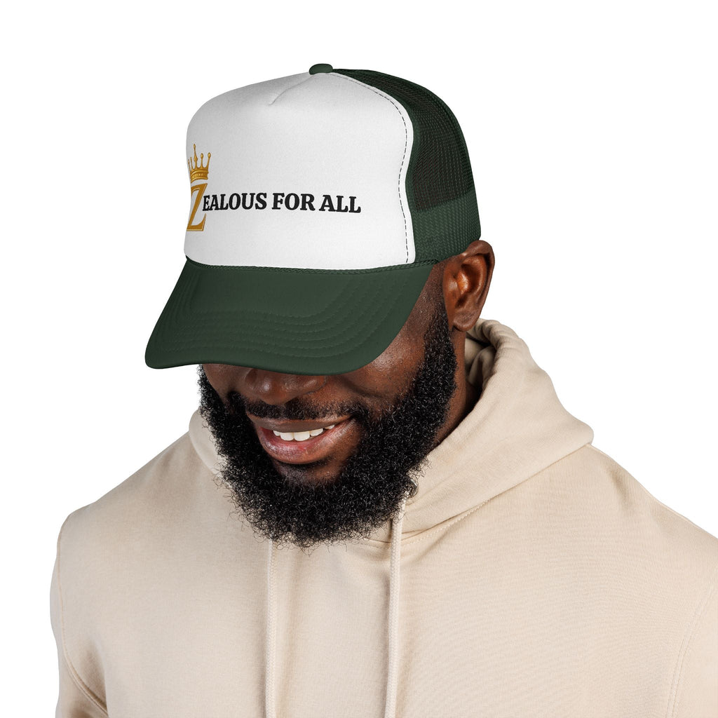 Zealous For All Trucker Caps Printify