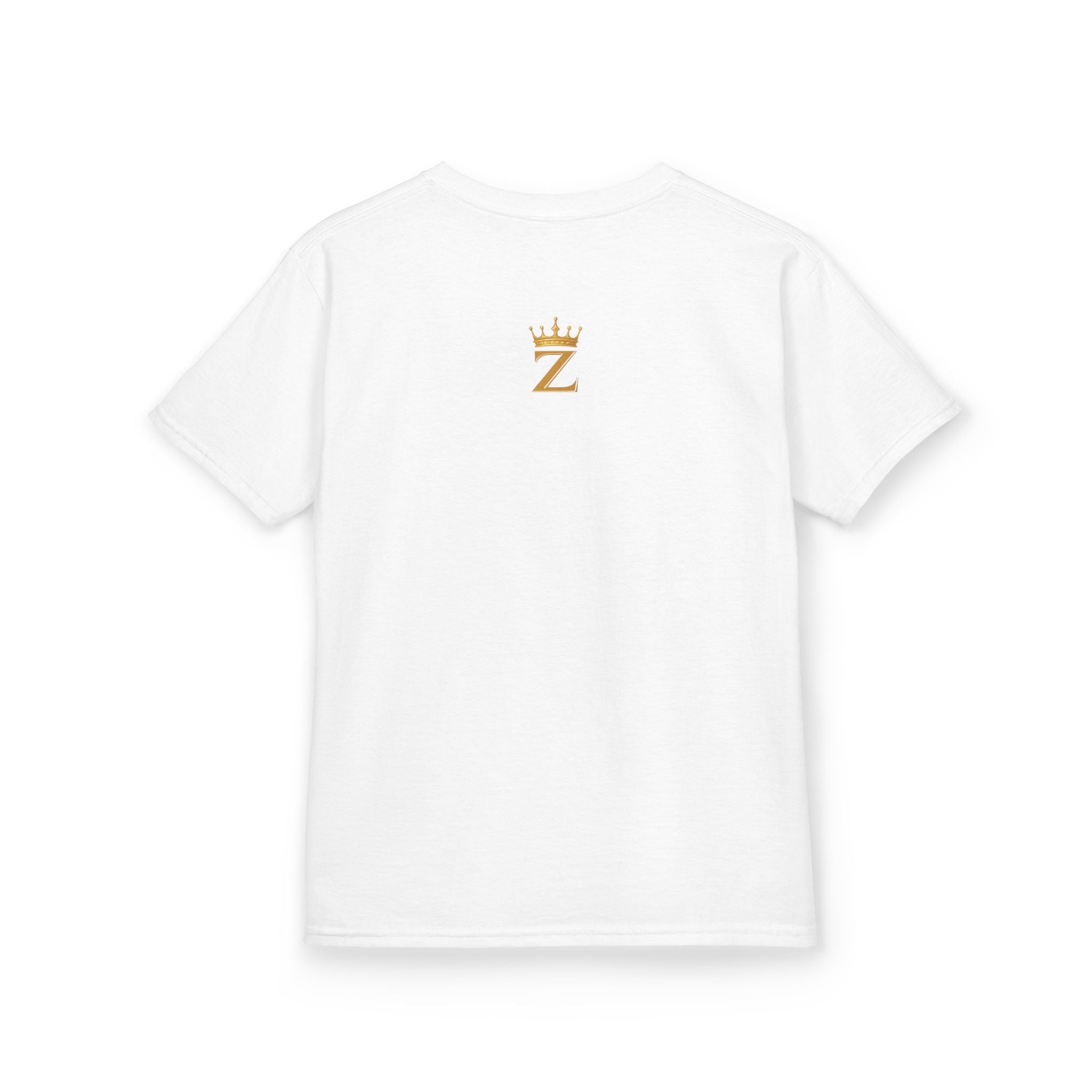 Kids Zealous For All T-Shirt Drop 01 — Gold Logo Kids Tee Printify