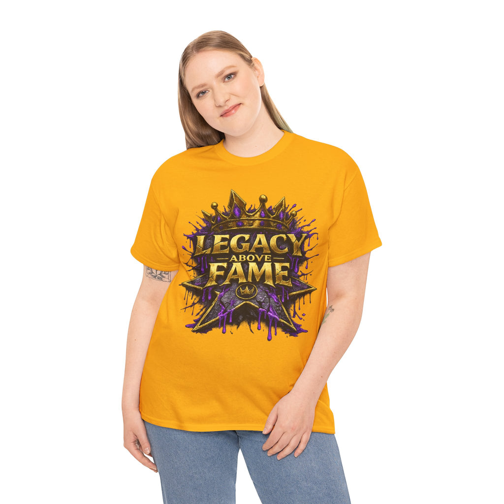 Adult Legacy Above Fame Graphic T-Shirt (Purple Drip) - Zealous For All