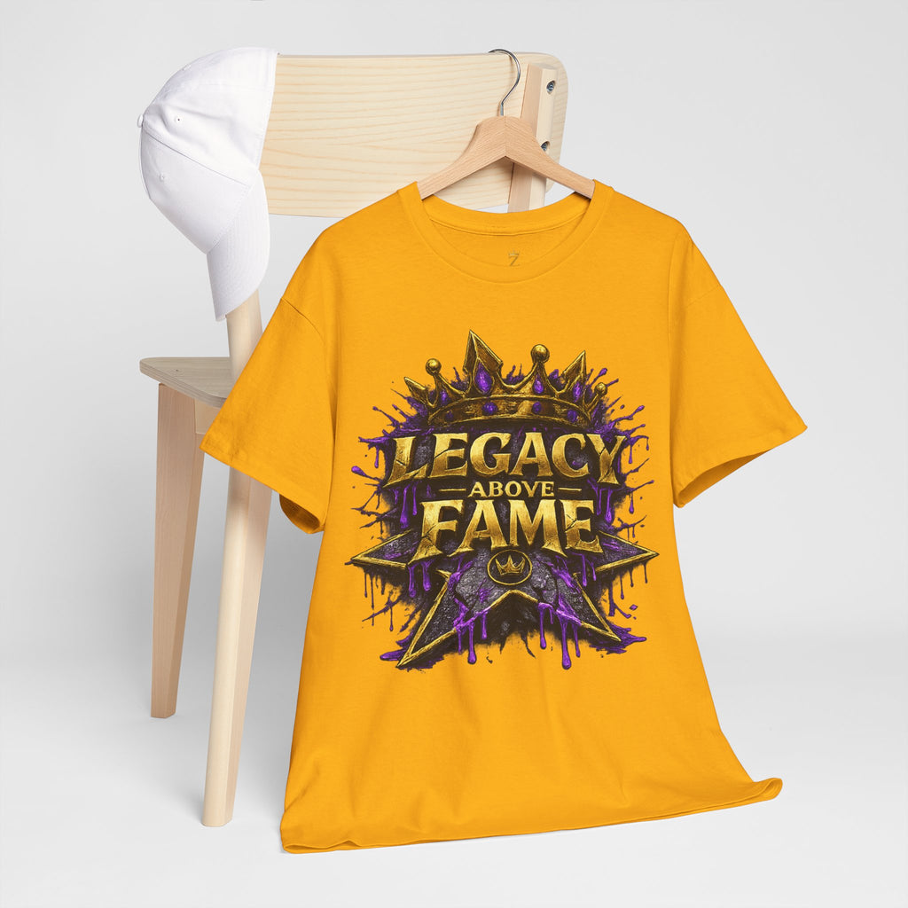 Adult Legacy Above Fame Graphic T-Shirt (Purple Drip) - Zealous For All
