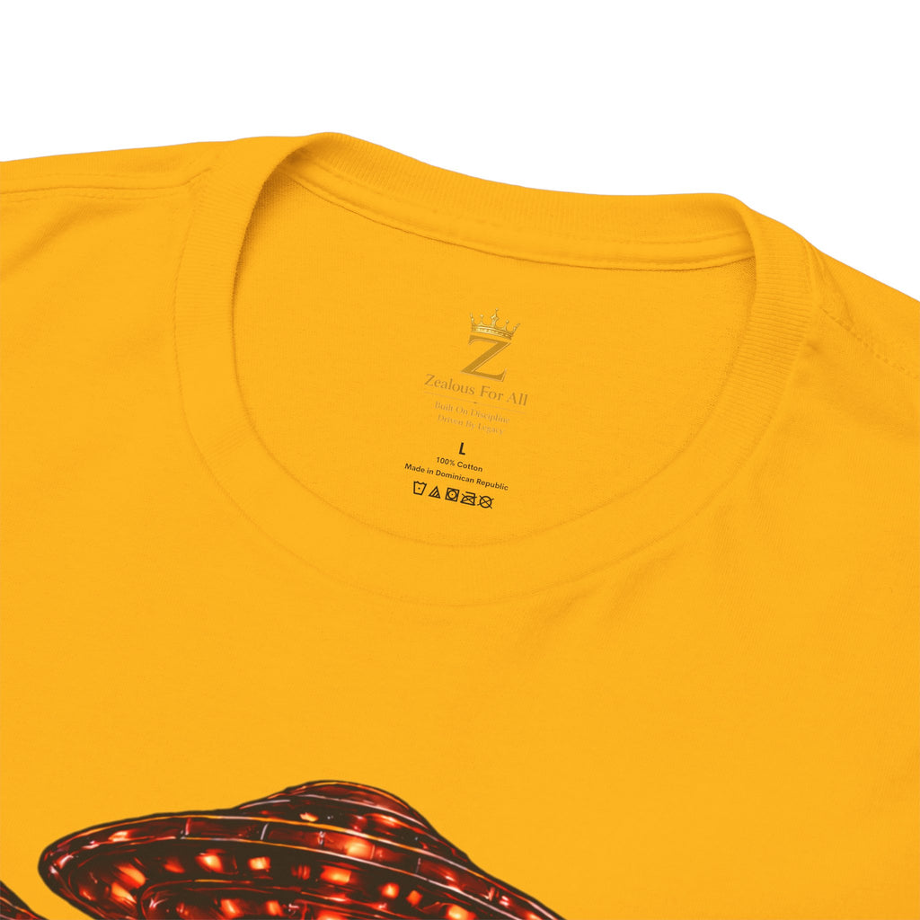 Adult "United. Fly. Organized." Graphic Tee (Red) Printify