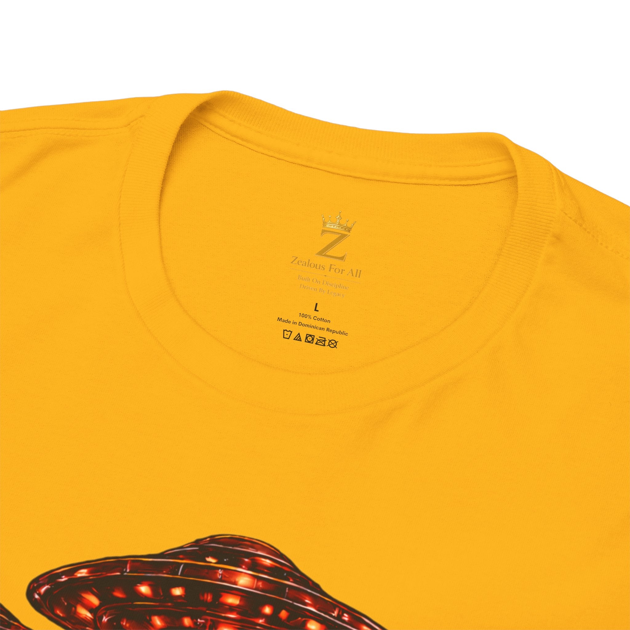 Adult "United. Fly. Organized." Graphic Tee (Red) Printify