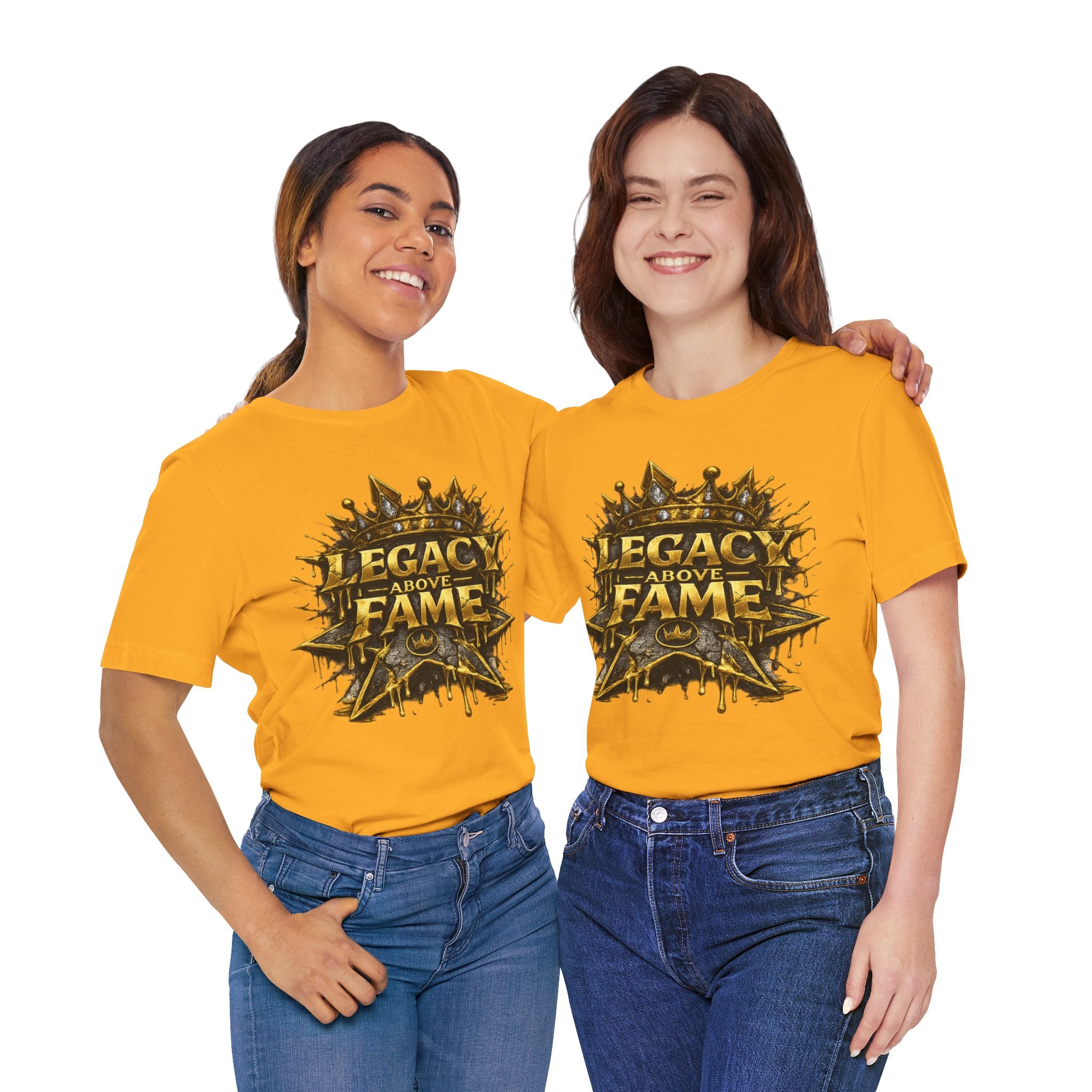 COMING SOON... Legacy Above Fame Graphic Tee (Gold Crown) Printify