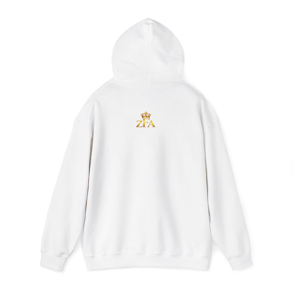 Zealous For All Hoodie — Gold Logo Printify