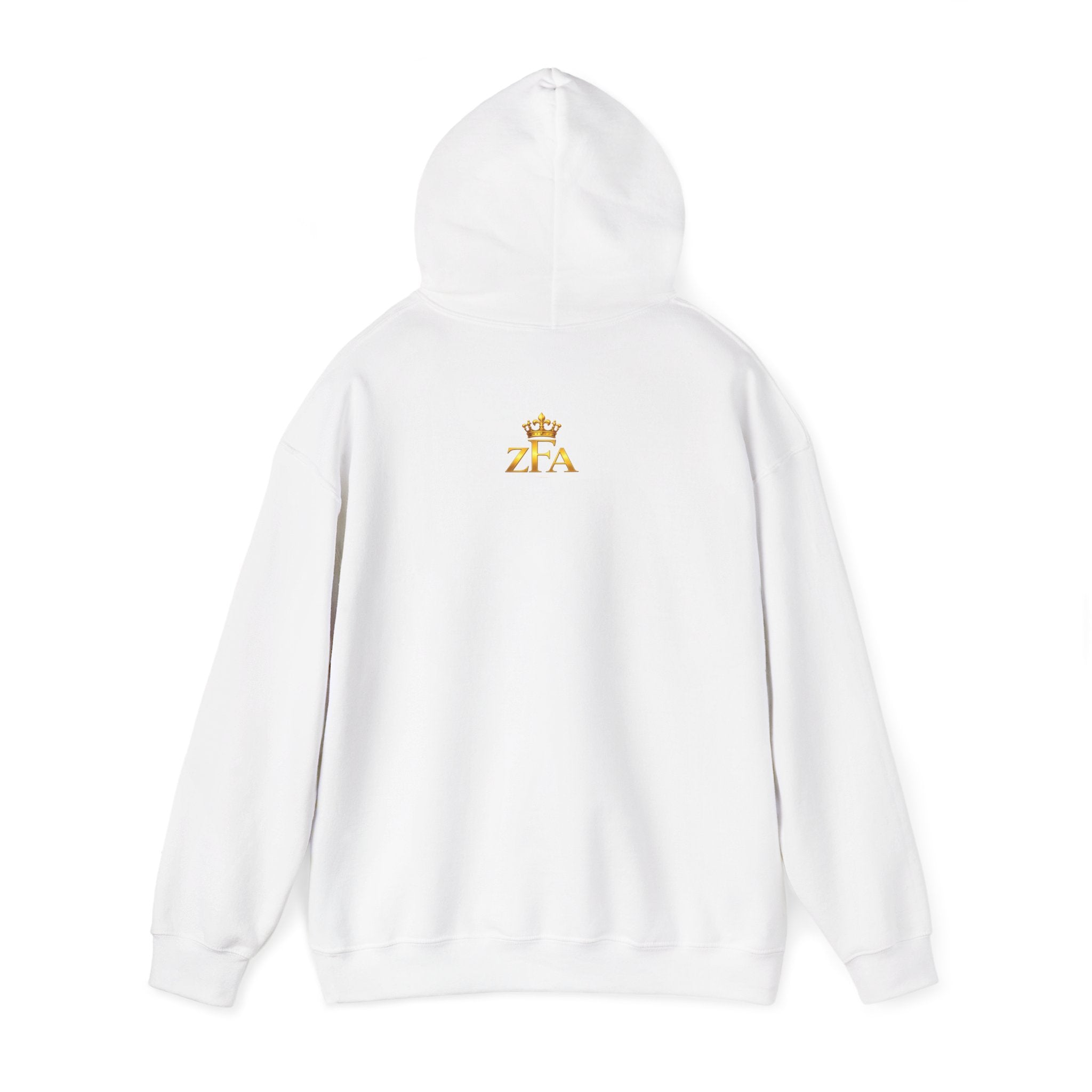 Zealous For All Hoodie — Gold Logo Printify