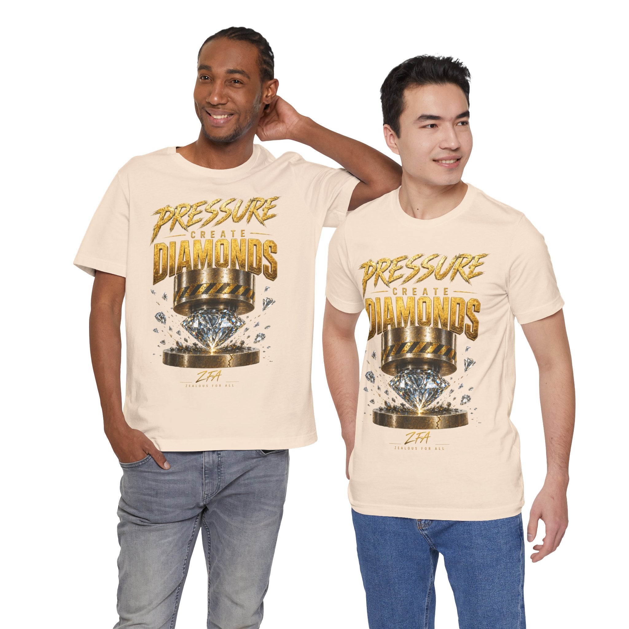 Pressure Create Diamonds T-Shirt — Motivational Graphic Tee
