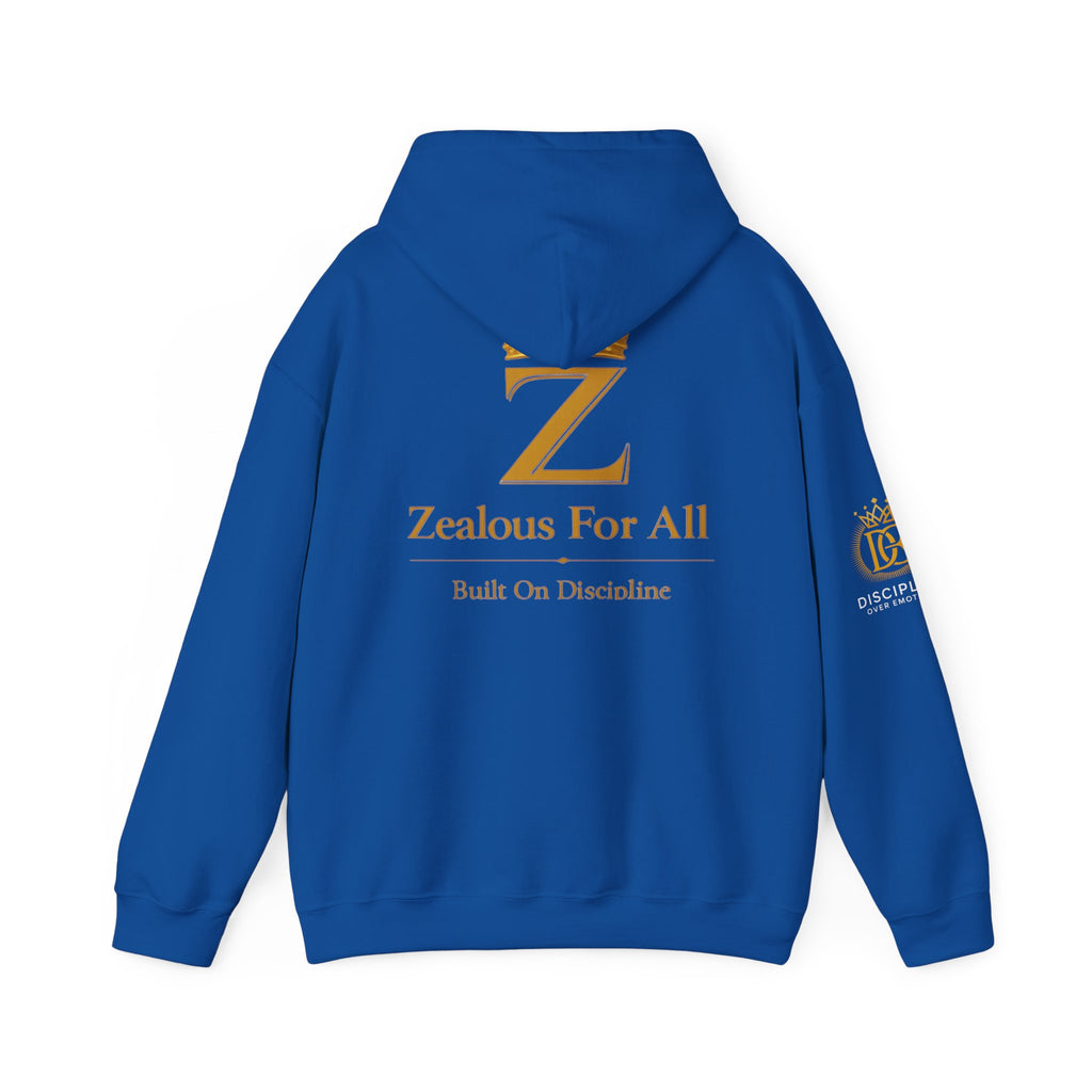 Zealous For All Crown Z Hoodie — Premium White Logo Sweatshirt - Zealous For All