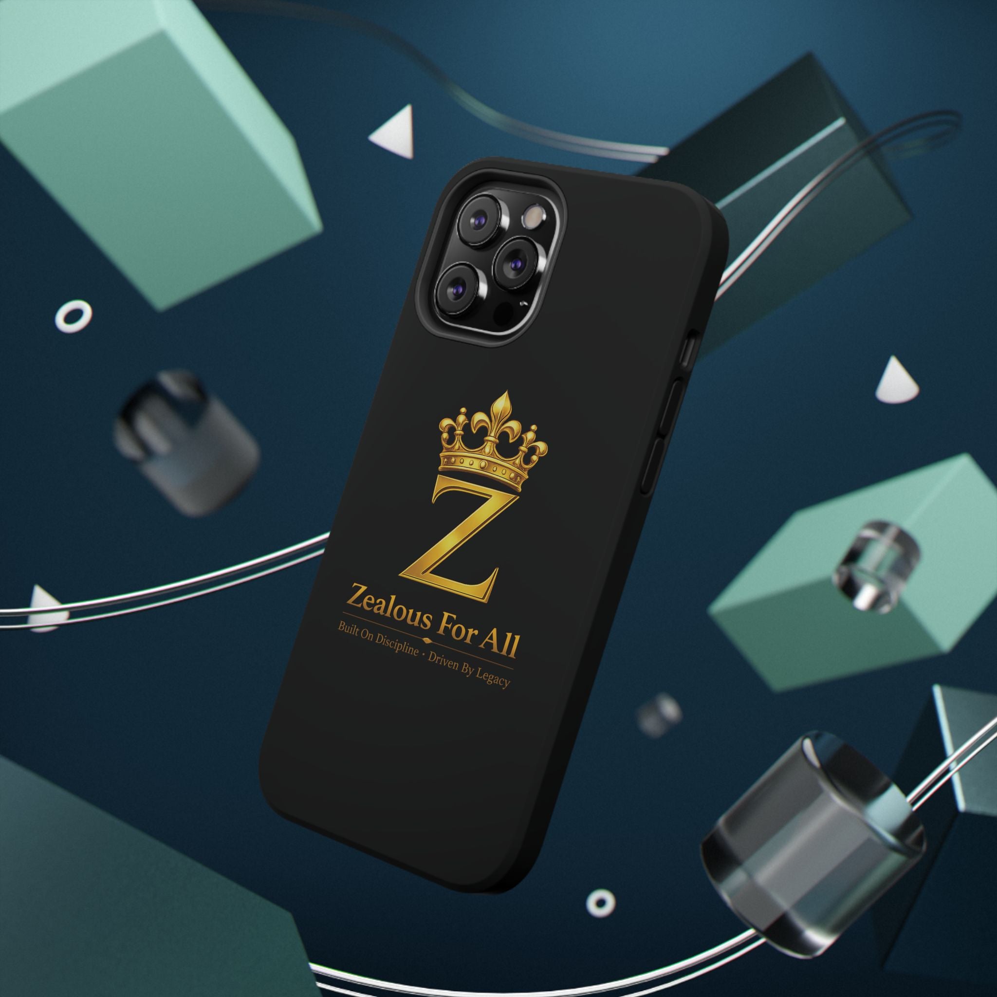 ZFA Phone Case  — "Zealous For All" Gold Crown Impact-Resistant Case Printify