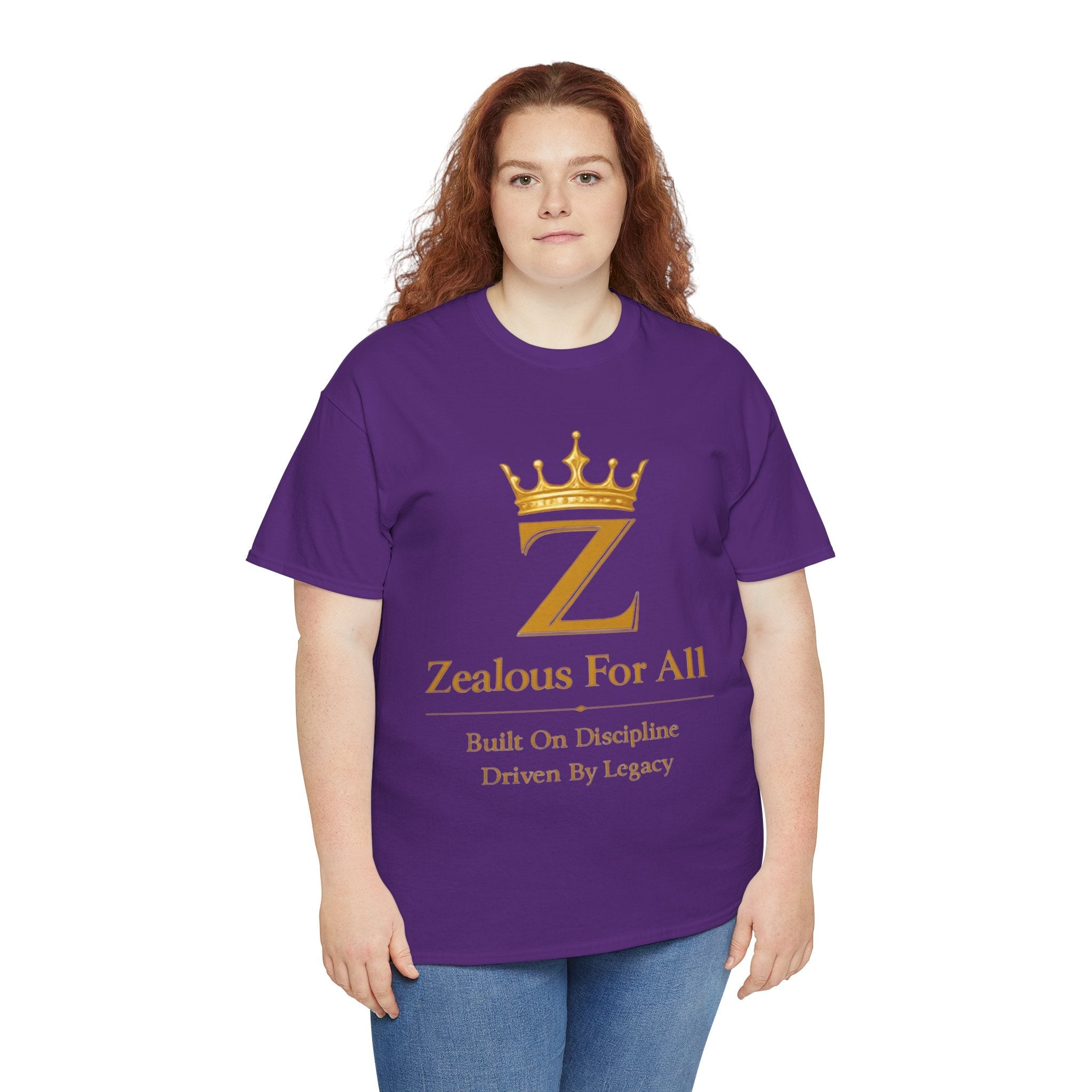 Unisex Zealous For All T-Shirt (Gold Logo) Printify