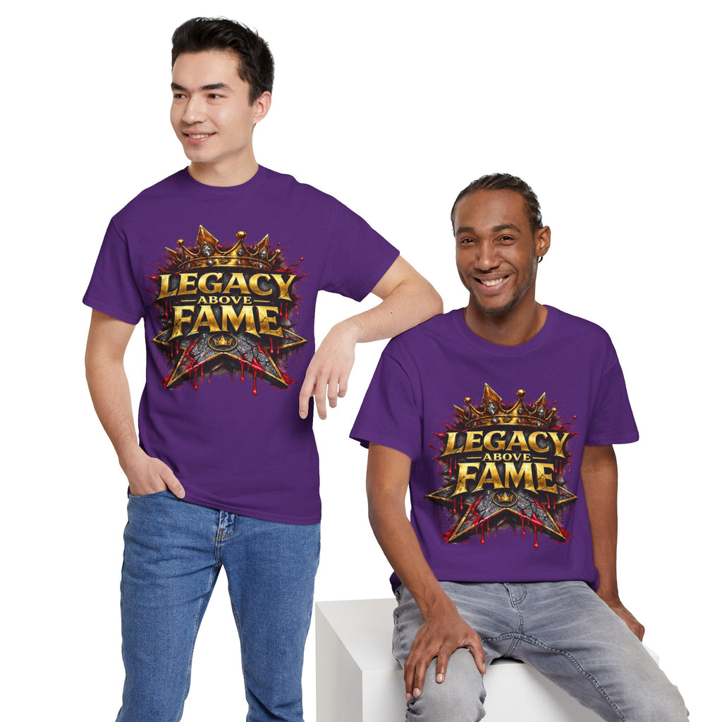 Adult Legacy Above Fame Graphic T-Shirt (Red Drip) - Zealous For All
