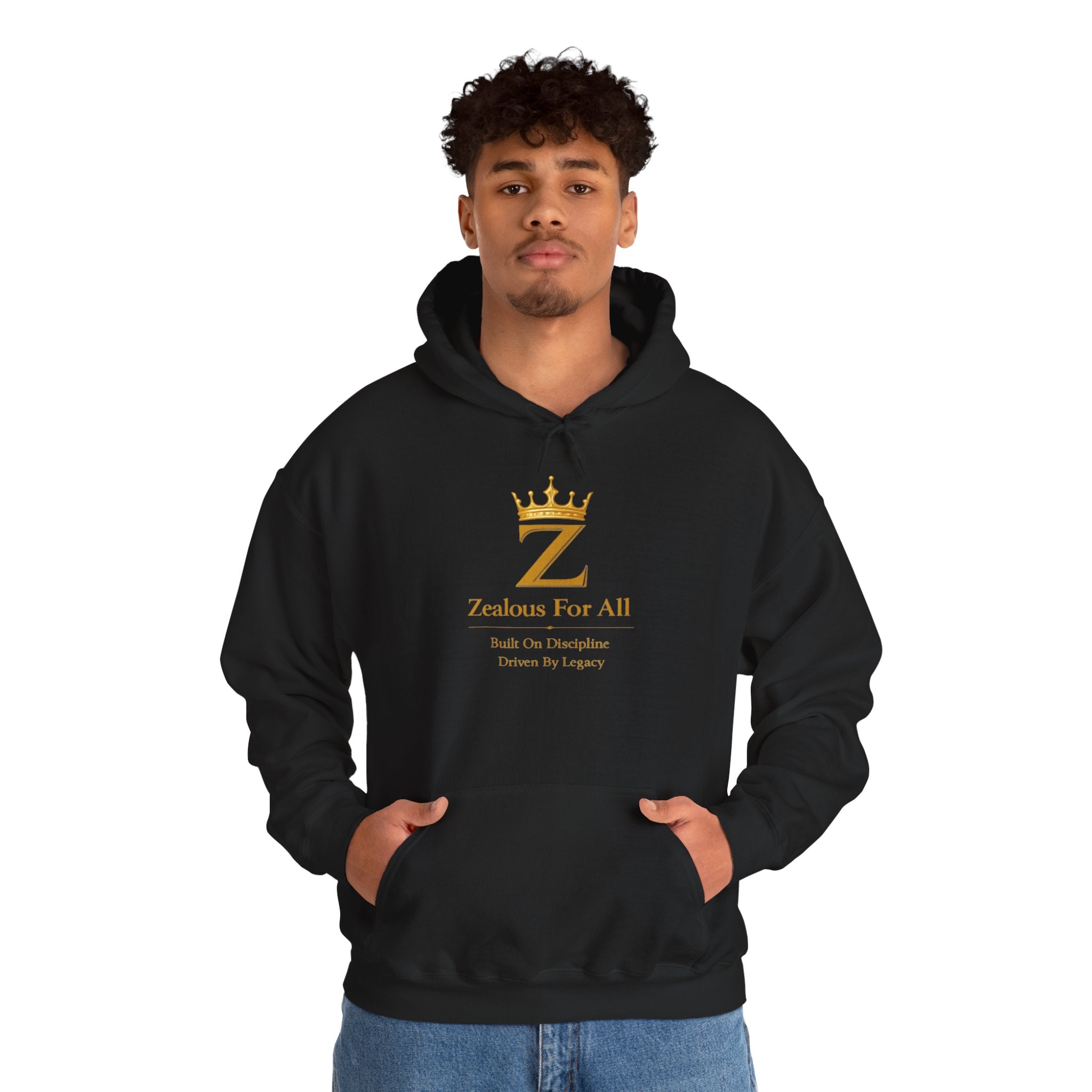 Zealous For All Hoodie — Gold Logo - Zealous For All
