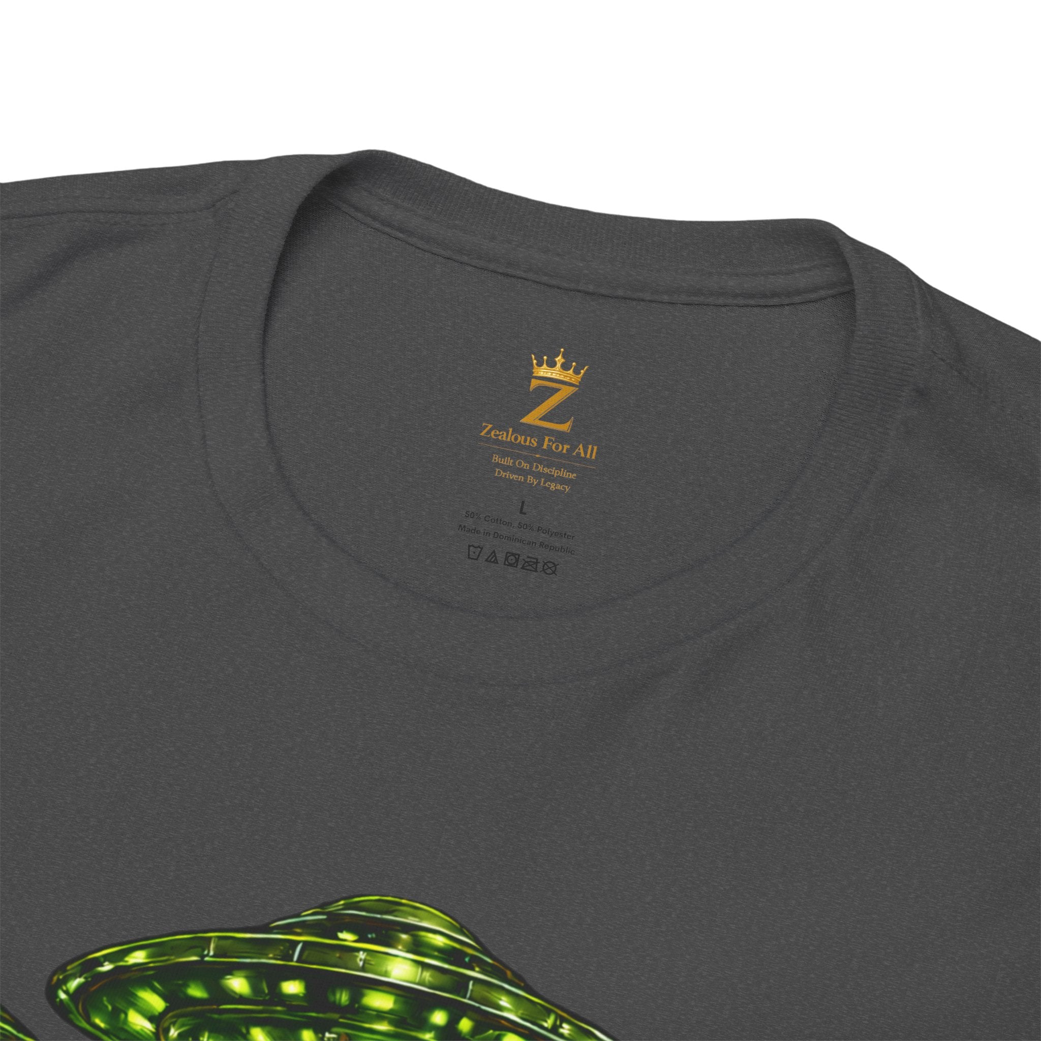 Adult "United. Fly. Organized." Graphic Tee (Lime Green) Printify