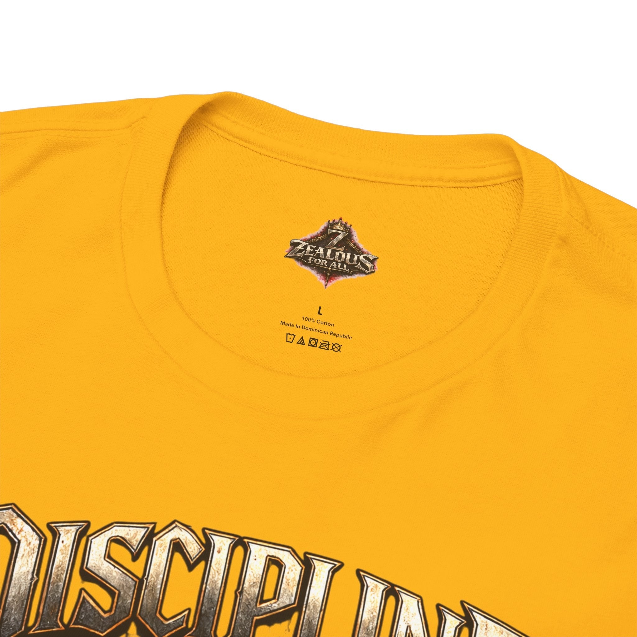 Discipline Over Emotions Graphic T-Shirt (Red Heart) Printify