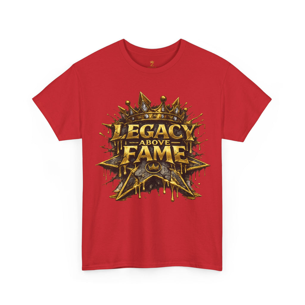 Adult Legacy Above Fame Graphic T-Shirt (Gold Drip) - Zealous For All