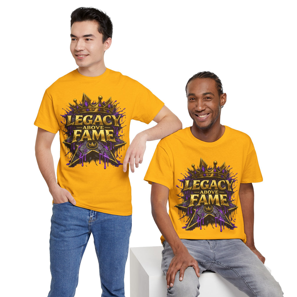 Adult Legacy Above Fame Graphic T-Shirt (Purple Drip) - Zealous For All