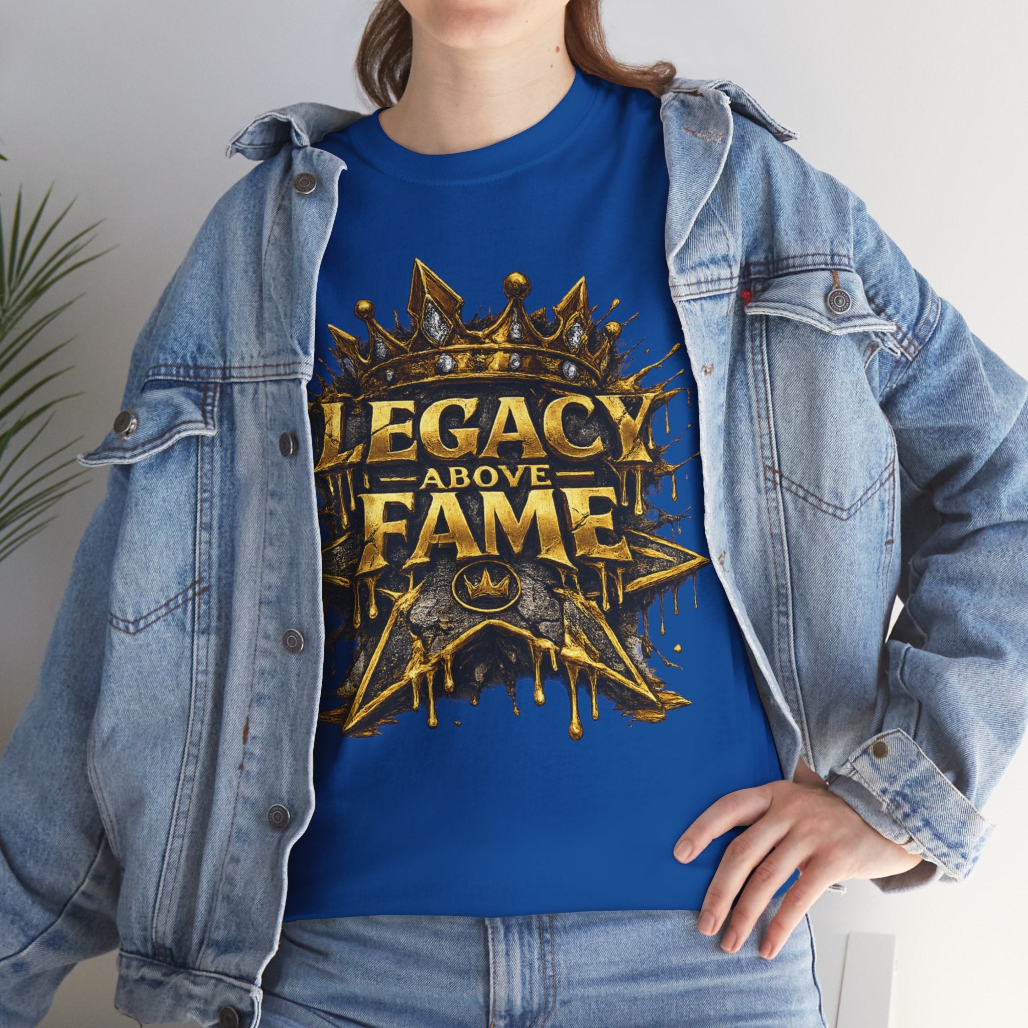 Adult Legacy Above Fame Graphic T-Shirt (Gold Drip) - Zealous For All
