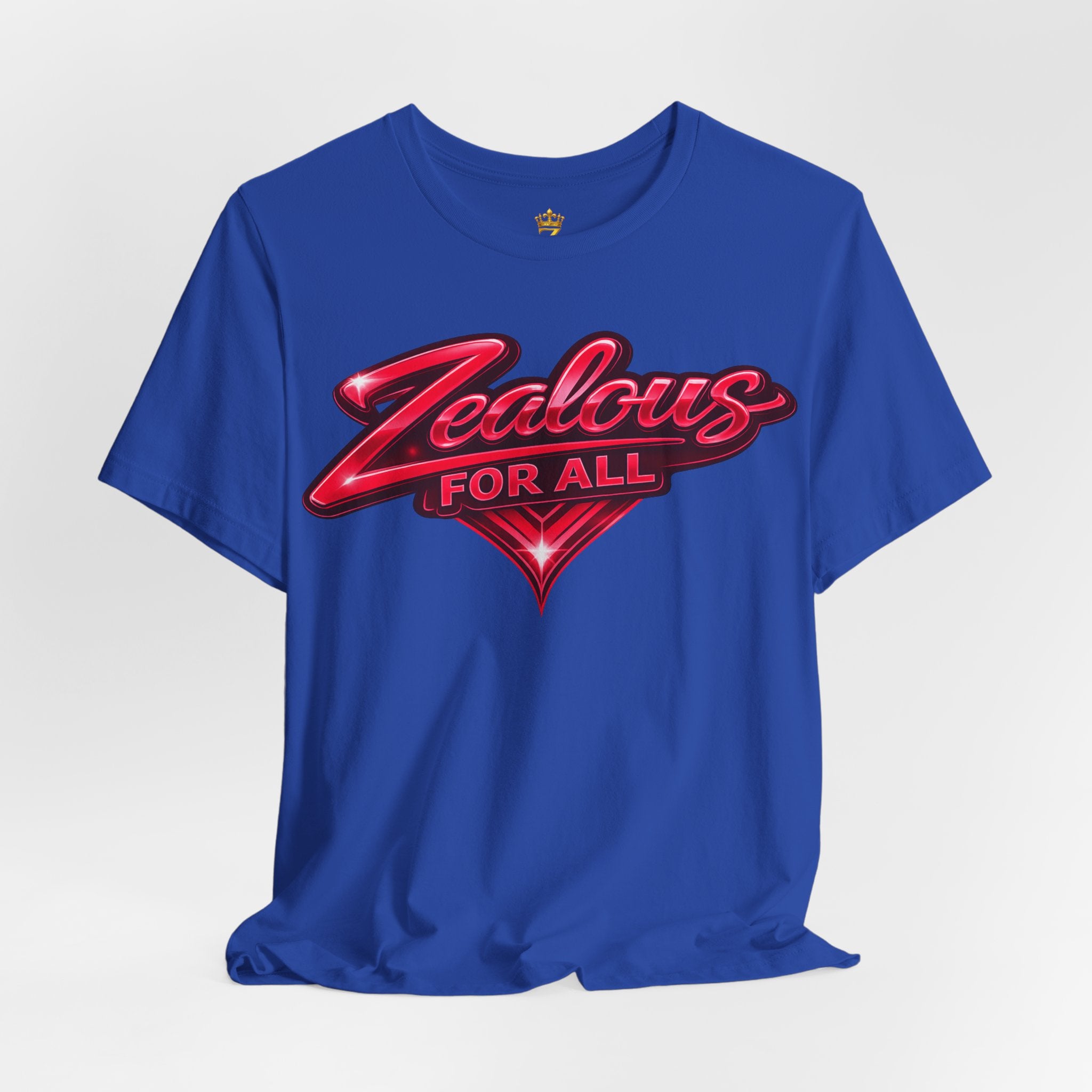 Zealous For All Graphic T-Shirt (Red Logo) Printify