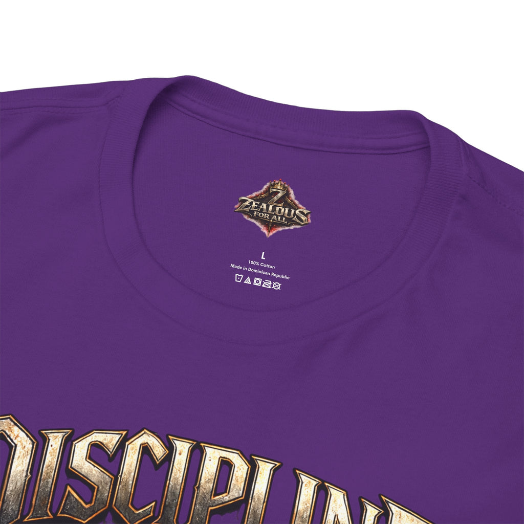 Discipline Over Emotions Graphic T-Shirt (Red Heart) Printify