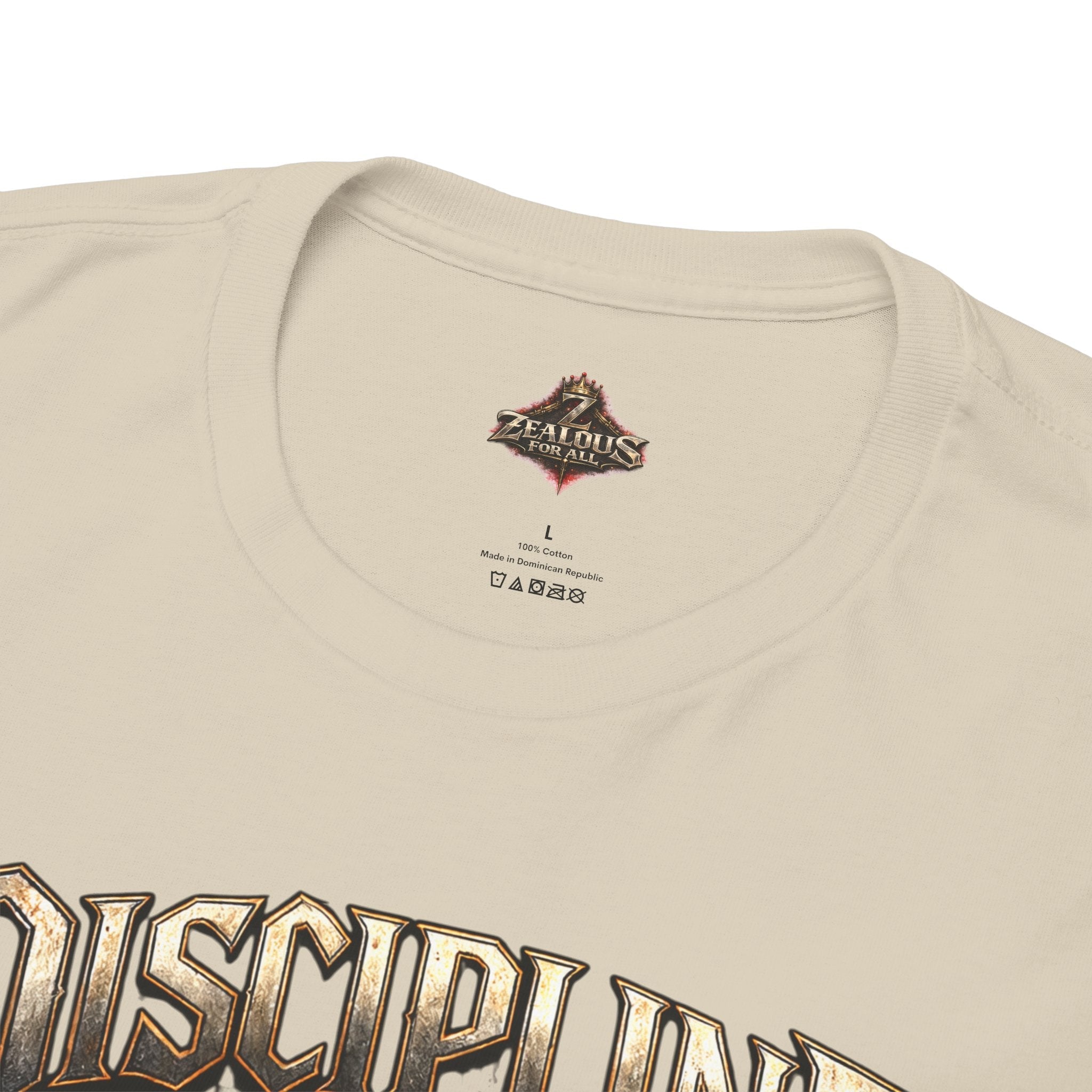 Discipline Over Emotions Graphic T-Shirt (Red Heart) Printify