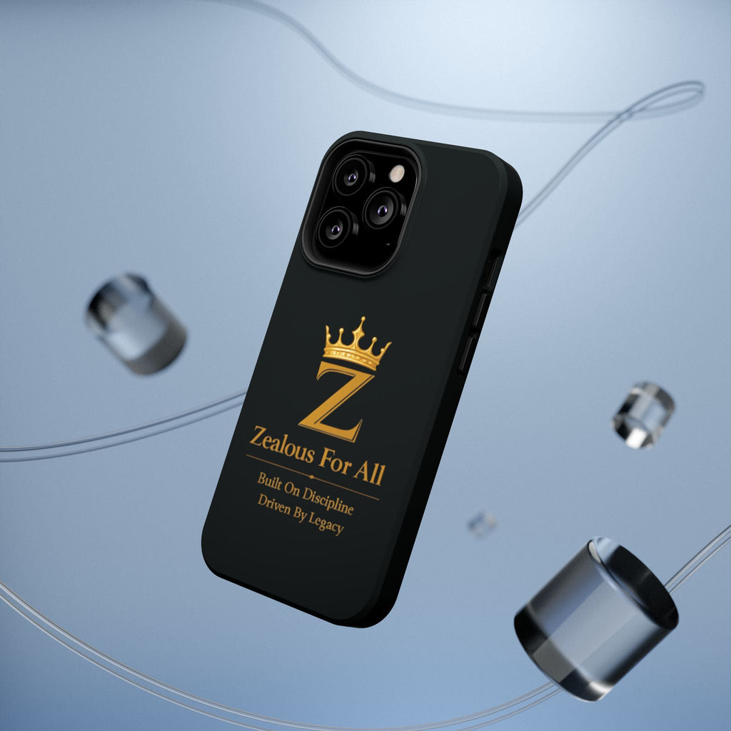 Phone Case — "Zealous For All" Gold Crown Impact-Resistant Case Printify