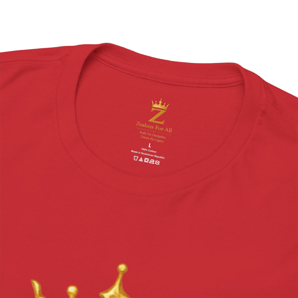 Unisex Zealous For All T-Shirt (Gold Logo (with Back logo) T-shirt) Printify