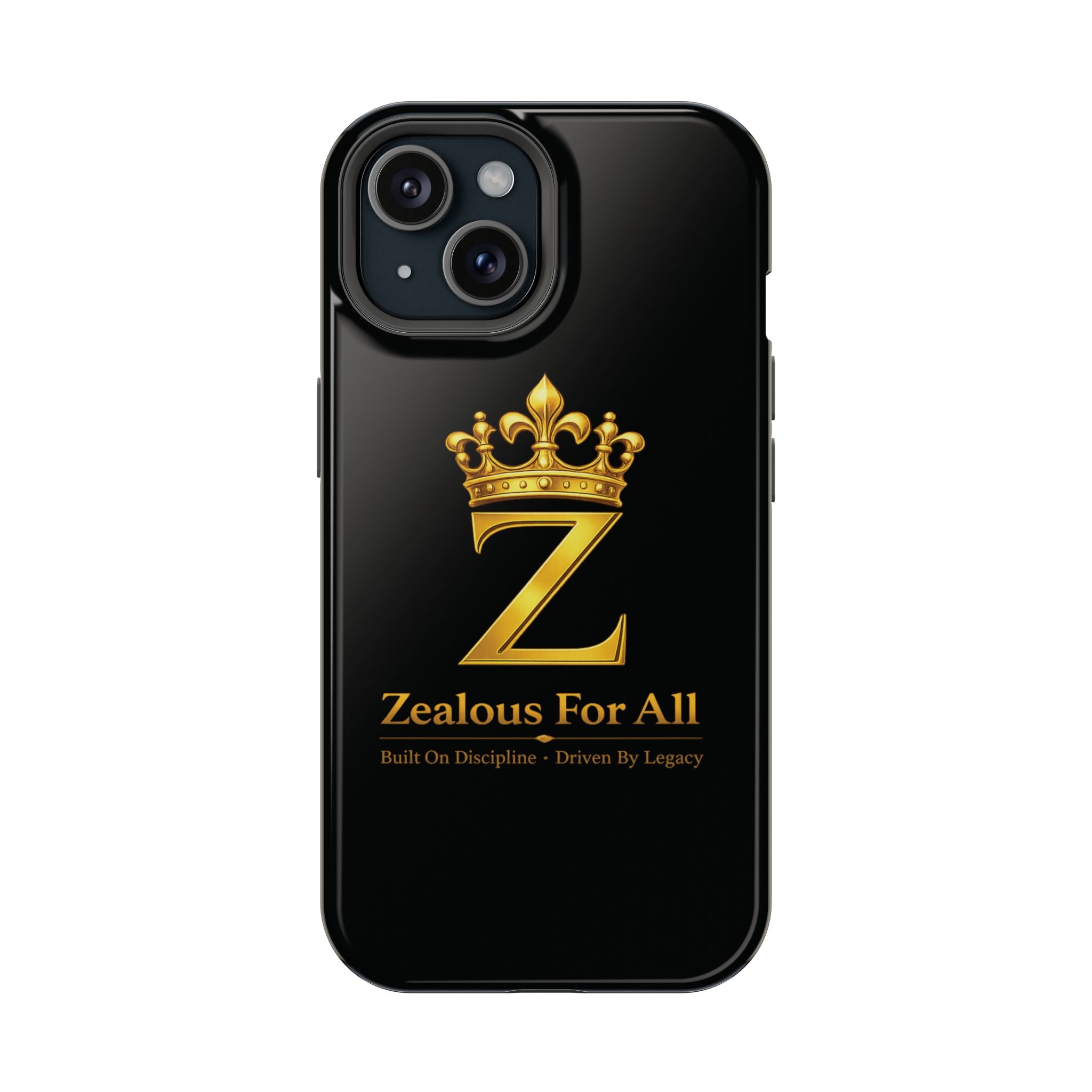 ZFA Phone Case  — "Zealous For All" Gold Crown Impact-Resistant Case Printify