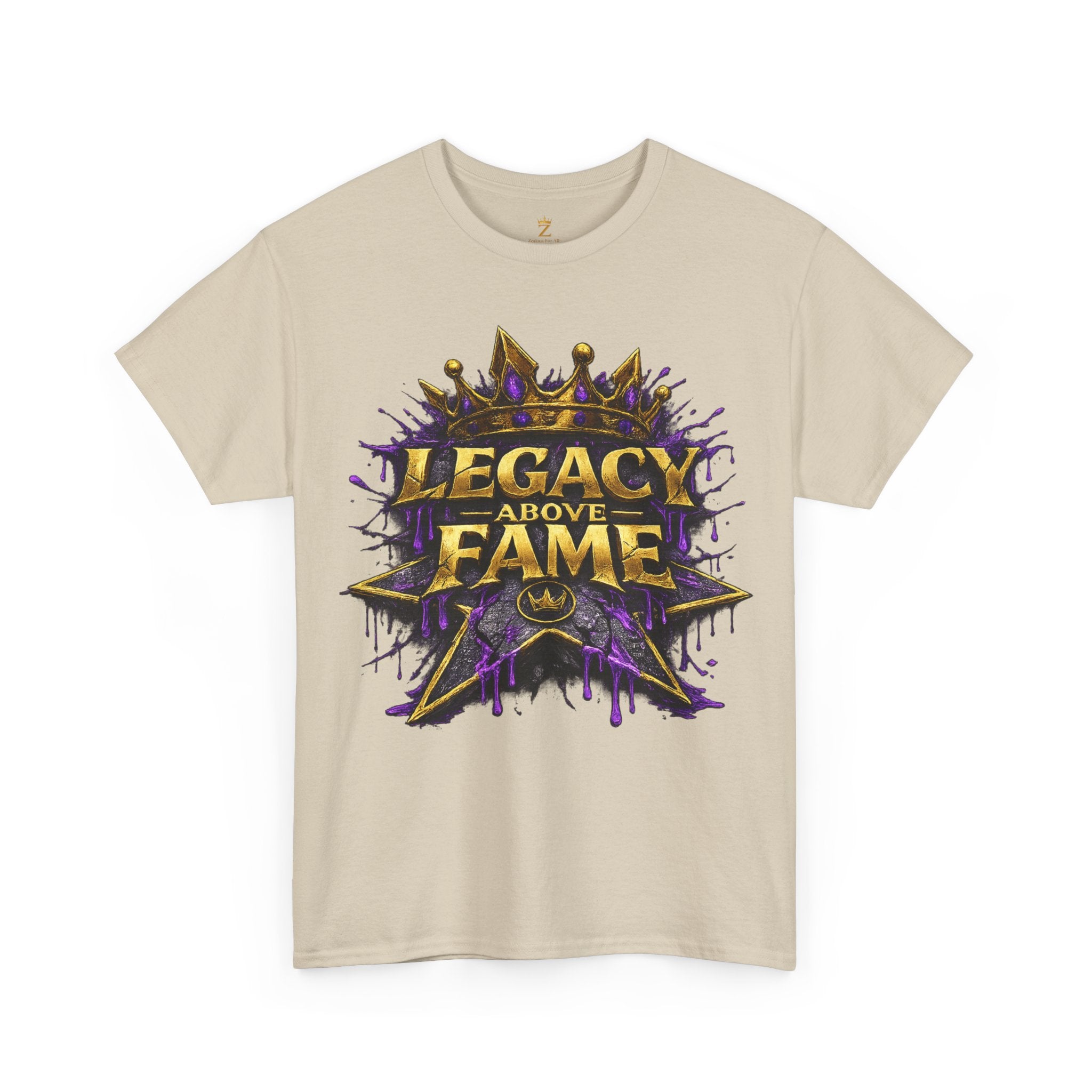 Adult Legacy Above Fame Graphic T-Shirt (Purple Drip) - Zealous For All