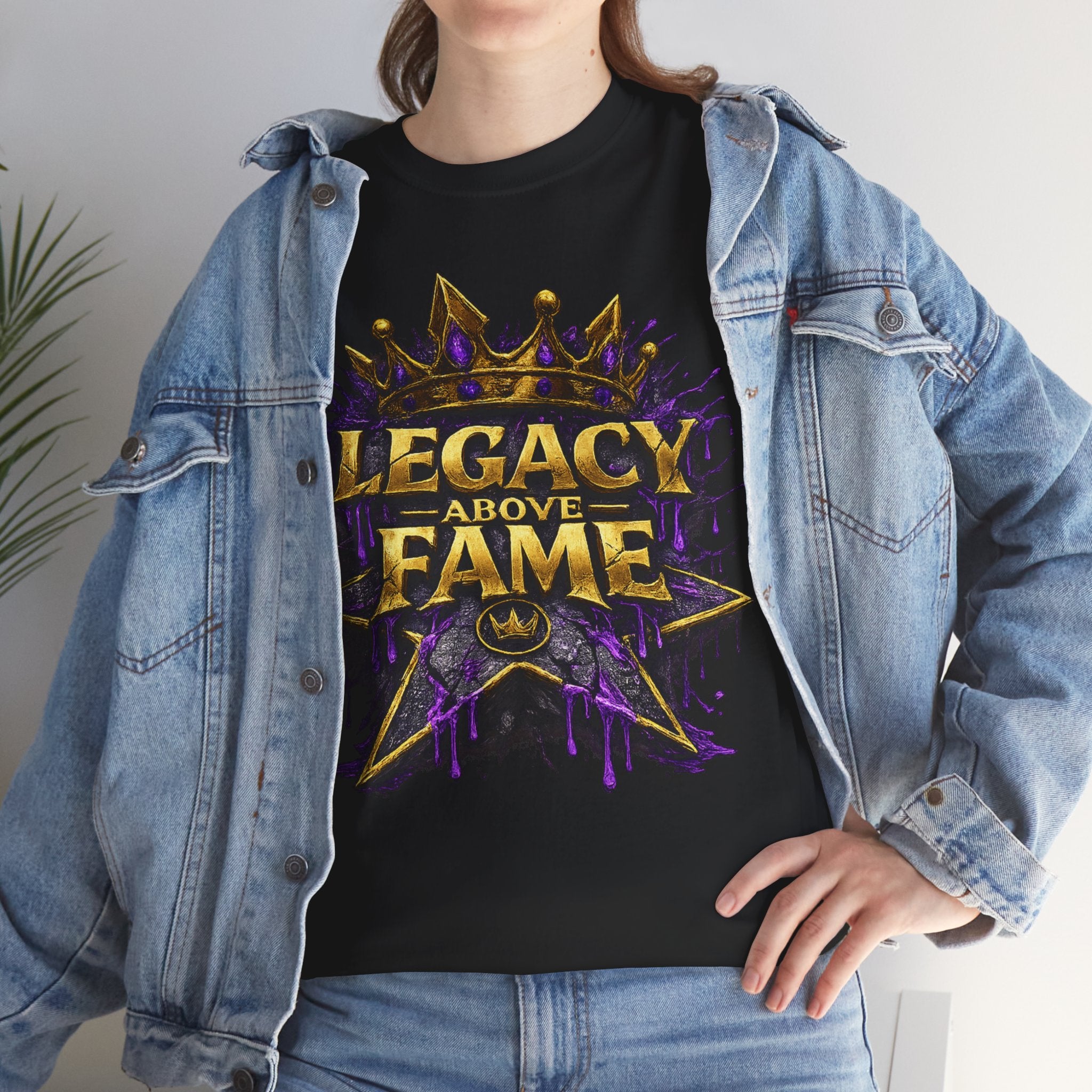 Adult Legacy Above Fame Graphic T-Shirt (Purple Drip) - Zealous For All