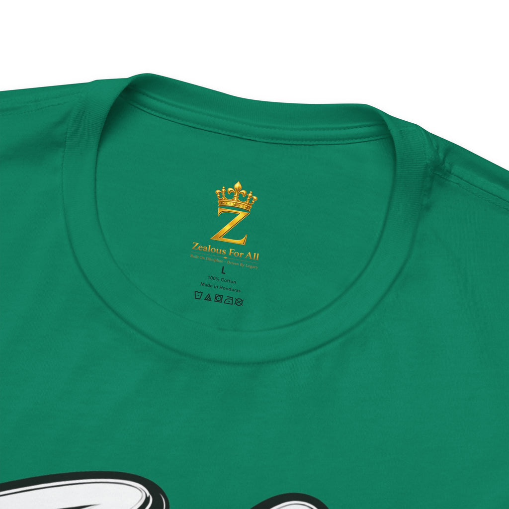 Zealous For All Graphic T-Shirt (White Logo) Printify