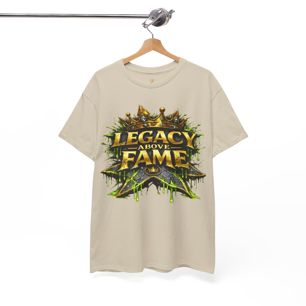 Adult Legacy Above Fame Graphic T-Shirt (Lime Green Drip) - Zealous For All