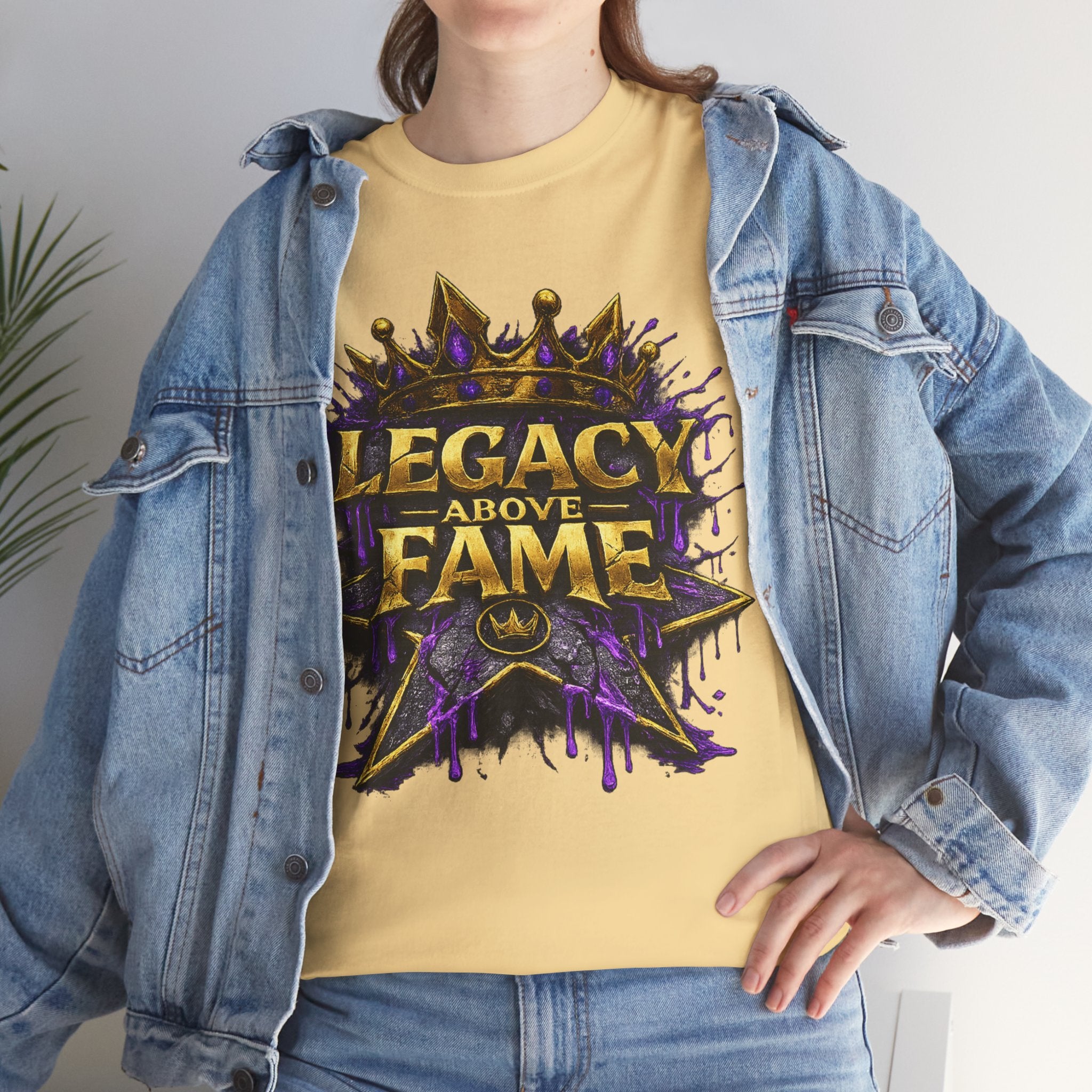 Adult Legacy Above Fame Graphic T-Shirt (Purple Drip) - Zealous For All