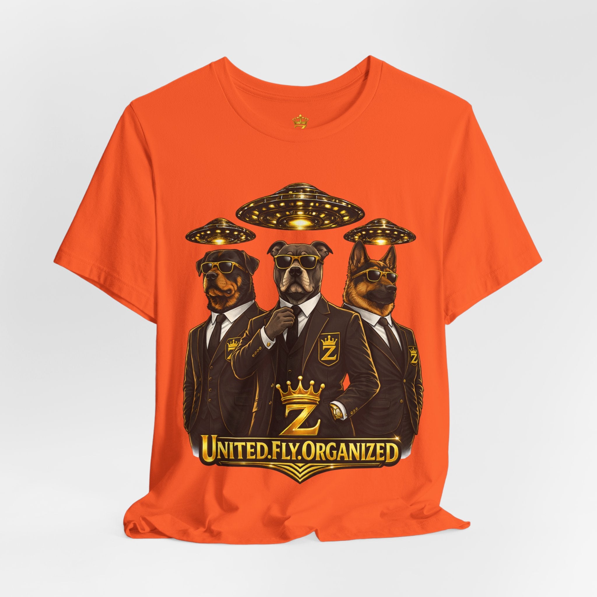 COMING SOON... United. Fly. Organized. Graphic Tee (Gold) Printify