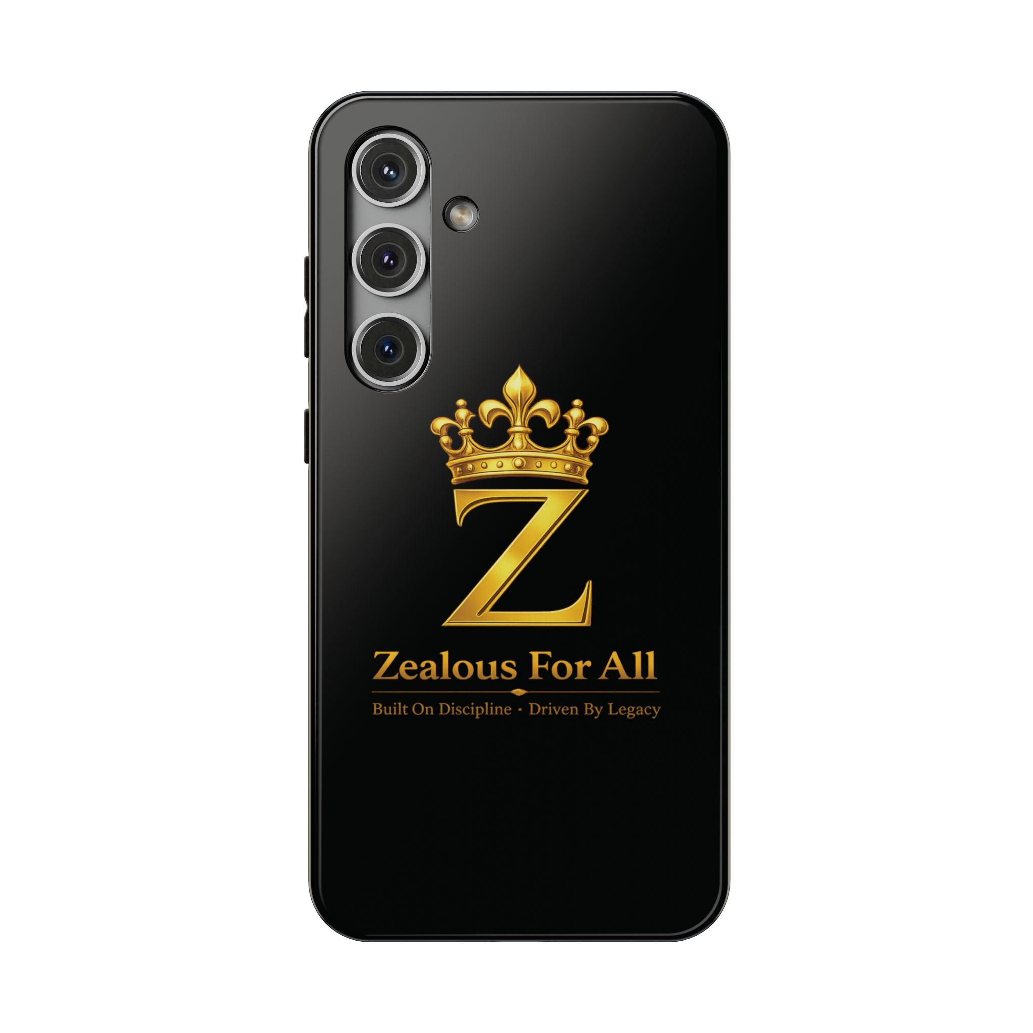 ZFA Phone Case  — "Zealous For All" Gold Crown Impact-Resistant Case Printify