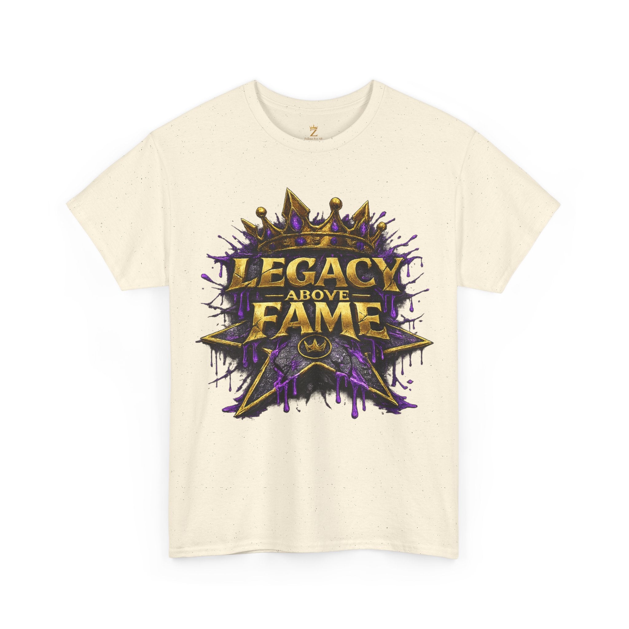 Adult Legacy Above Fame Graphic T-Shirt (Purple Drip) - Zealous For All