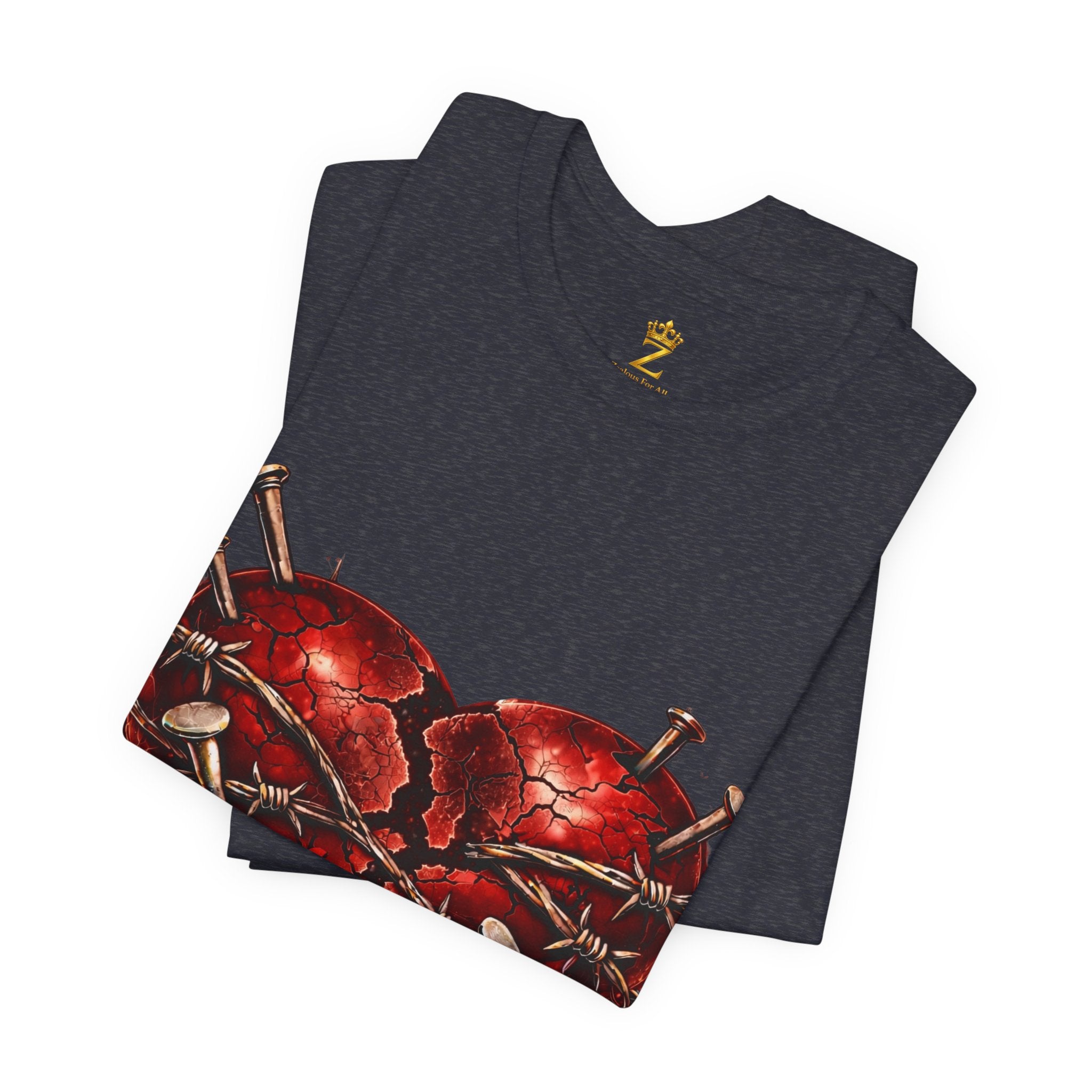 Red Heart T-Shirt (Discipline Over Emotions)