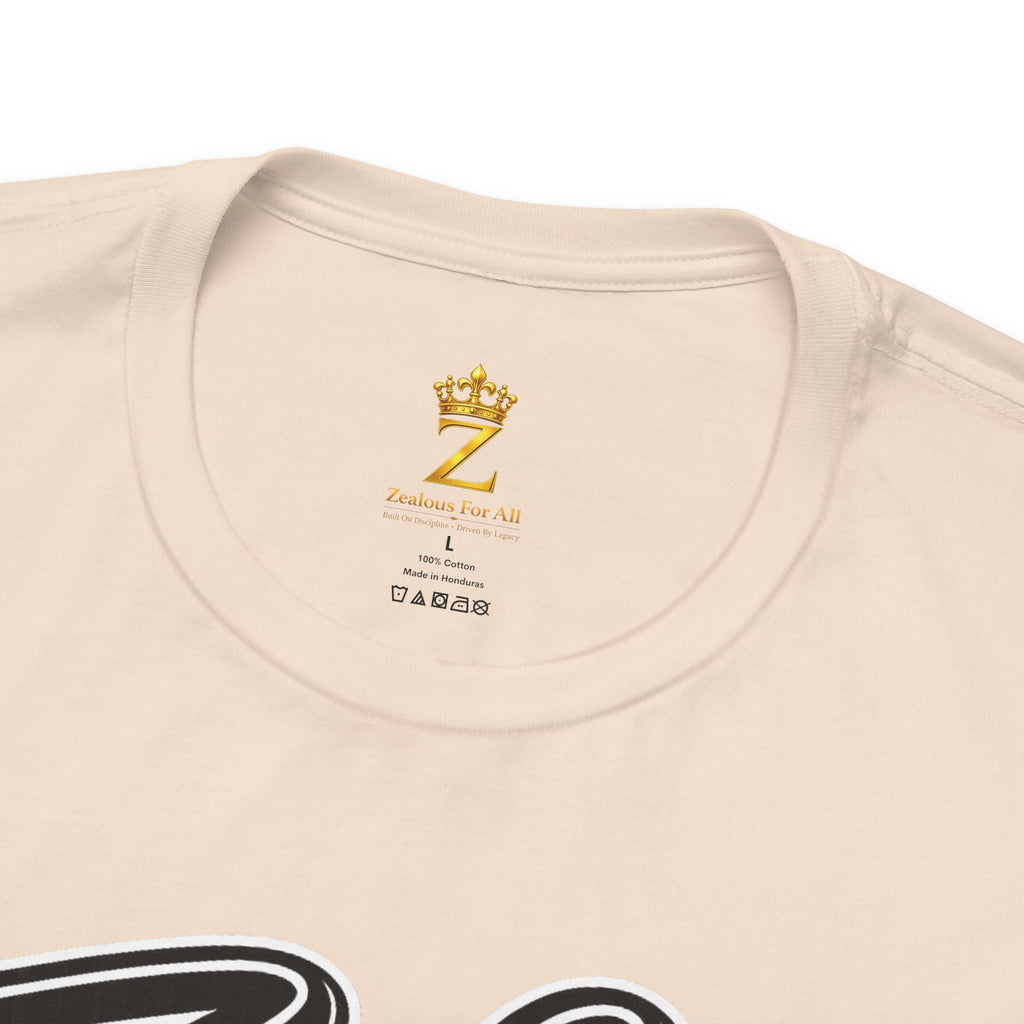 Zealous For All Graphic T-Shirt (Black Logo) Printify