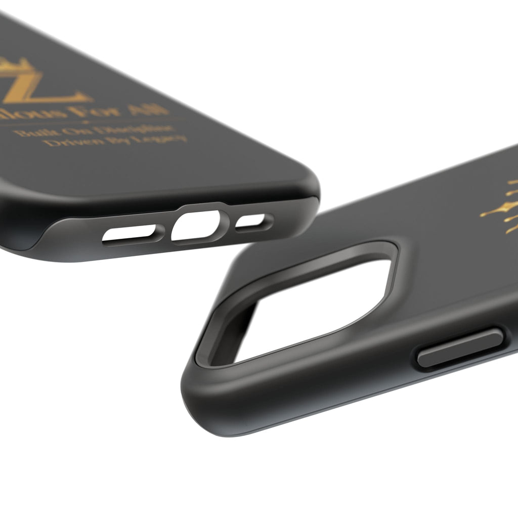 Phone Case — "Zealous For All" Gold Crown Impact-Resistant Case Printify