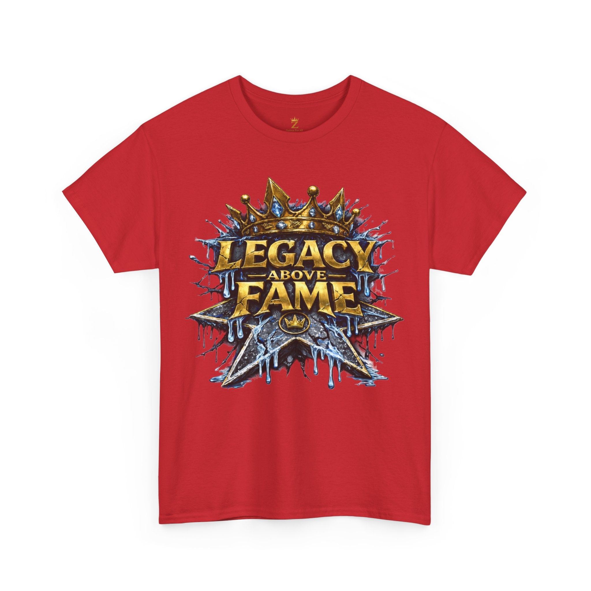 Adult Legacy Above Fame Graphic T-Shirt (Icy Blue Drip) - Zealous For All