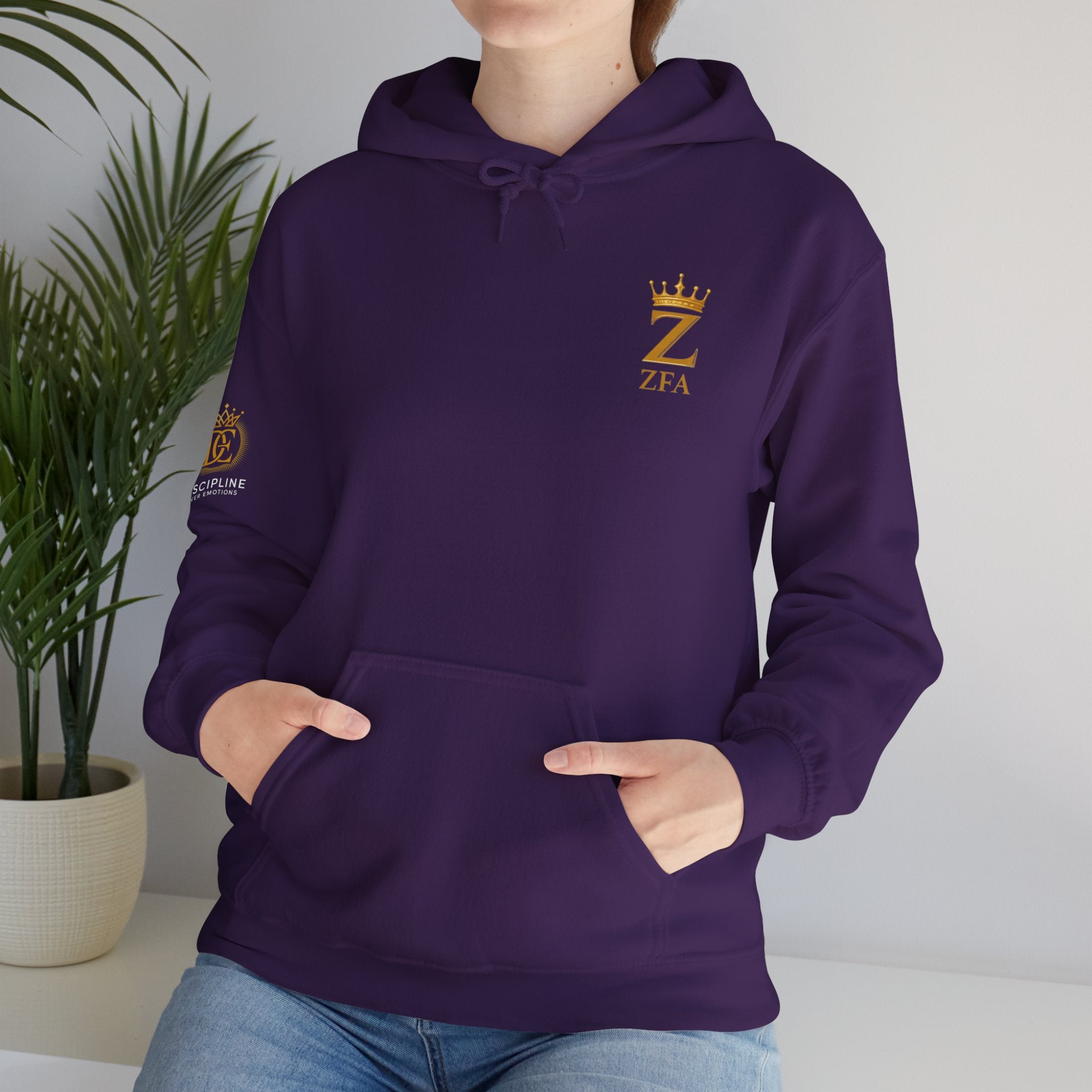 Zealous For All Crown Z Hoodie — Premium White Logo Sweatshirt - Zealous For All