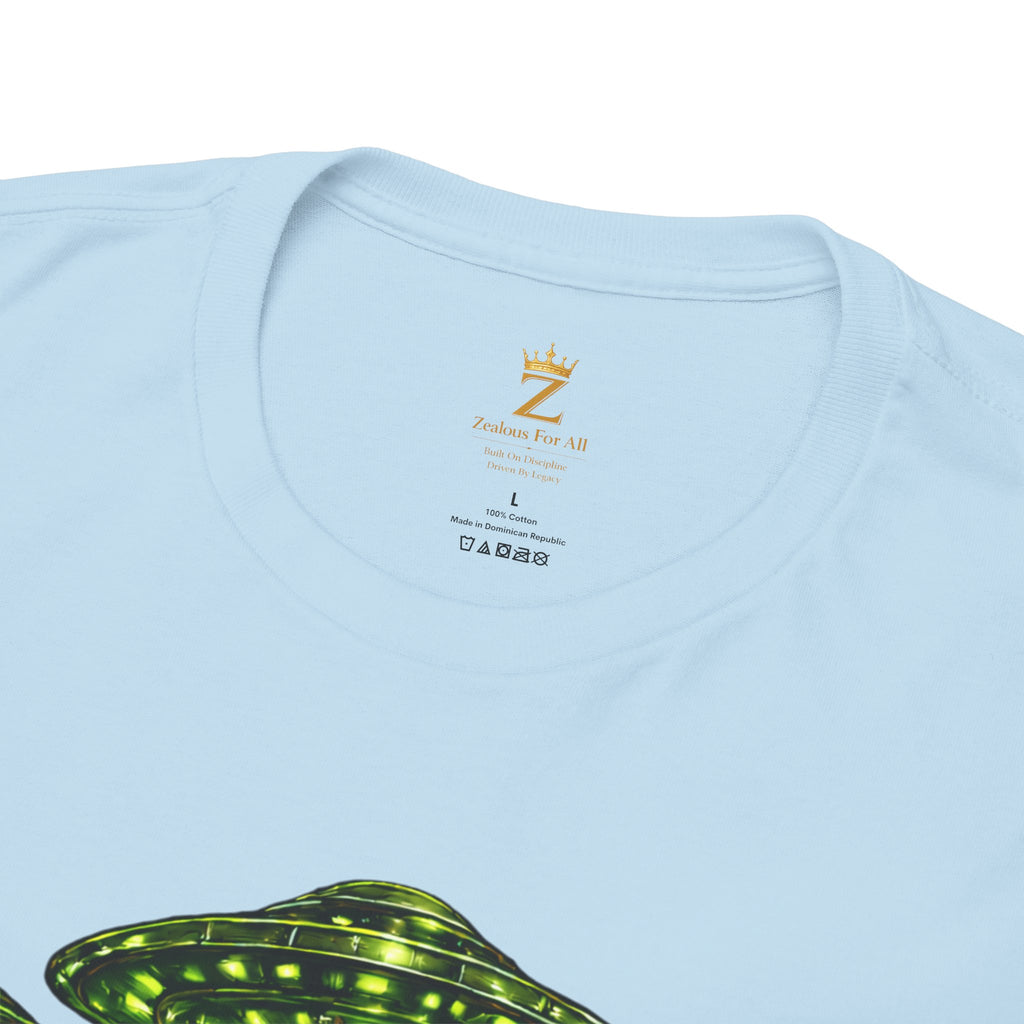 Adult "United. Fly. Organized." Graphic Tee (Lime Green) Printify