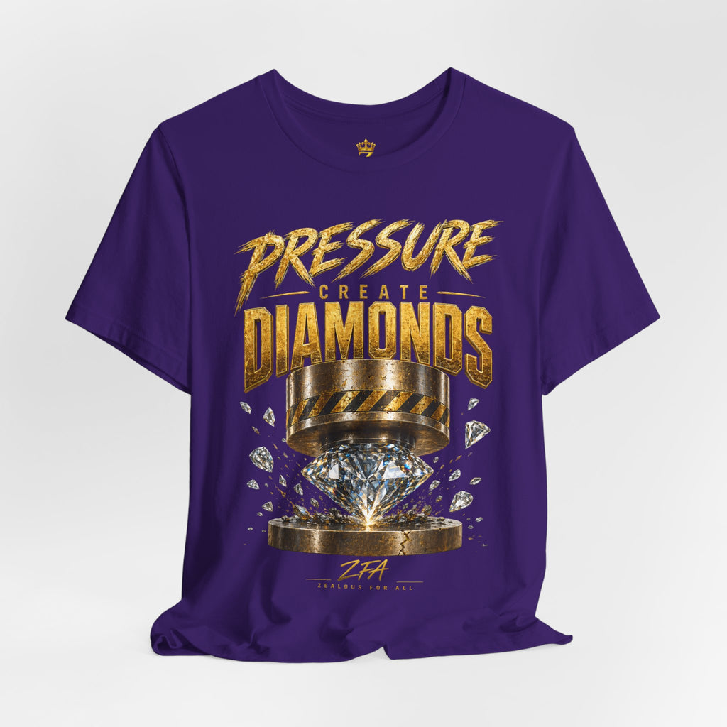Pressure Create Diamonds T-Shirt — Motivational Graphic Tee