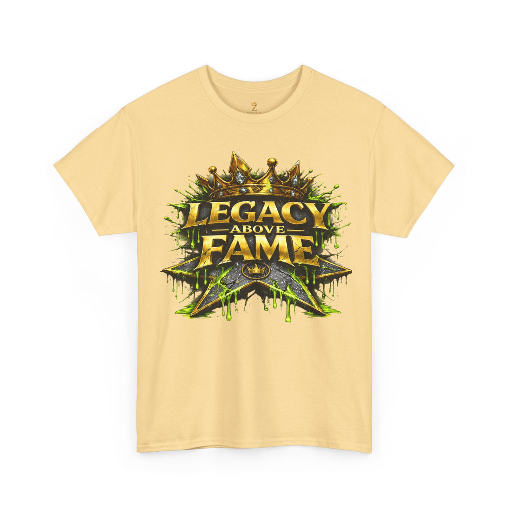 Adult Legacy Above Fame Graphic T-Shirt (Lime Green Drip) - Zealous For All