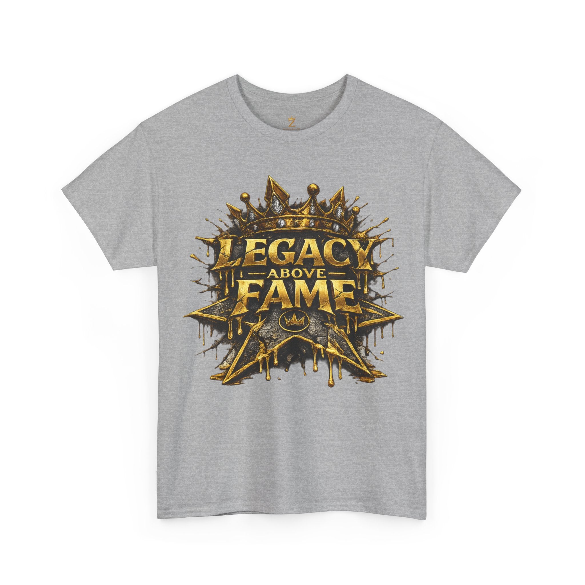 Adult Legacy Above Fame Graphic T-Shirt (Gold Drip) - Zealous For All
