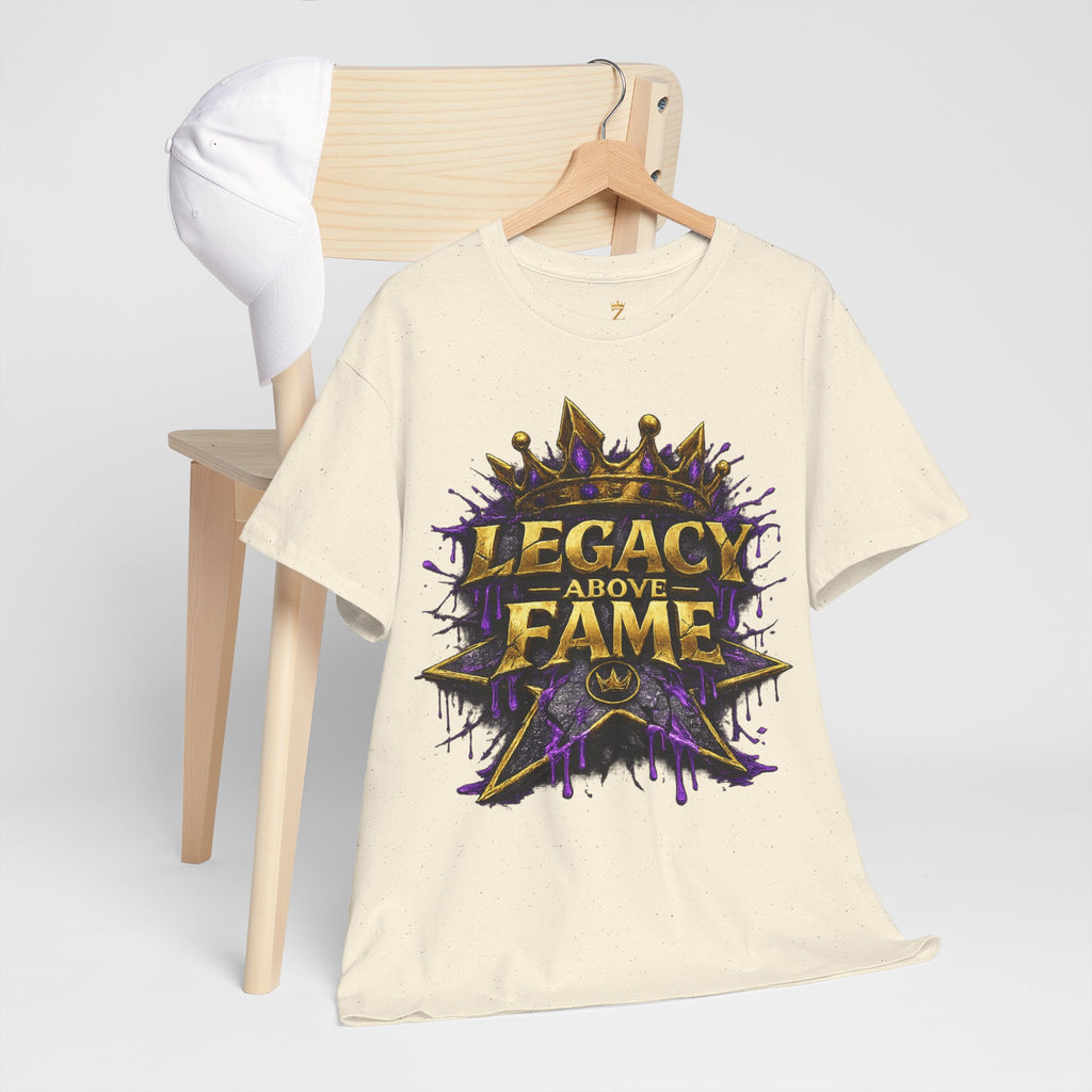 Adult Legacy Above Fame Graphic T-Shirt (Purple Drip) - Zealous For All