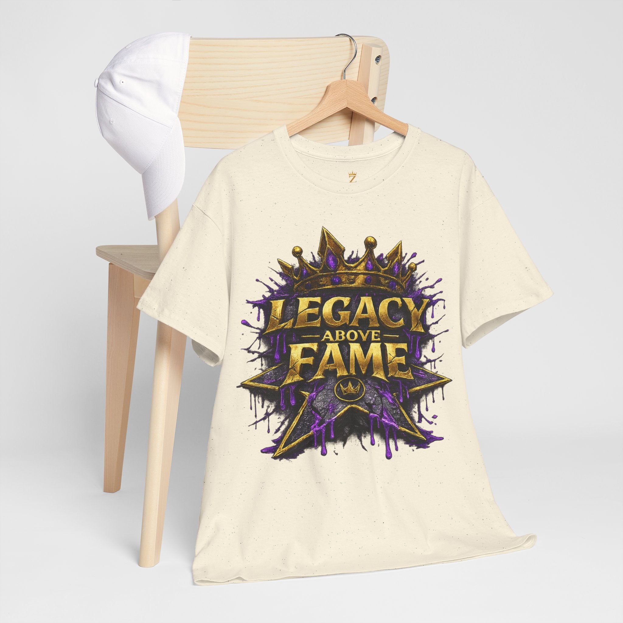 Adult Legacy Above Fame Graphic T-Shirt (Purple Drip) - Zealous For All