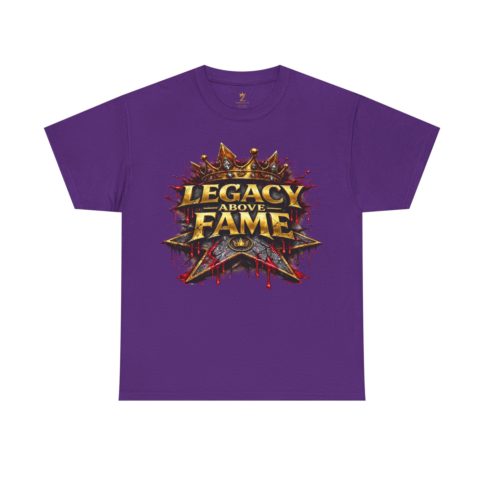 Adult Legacy Above Fame Graphic T-Shirt (Red Drip) - Zealous For All