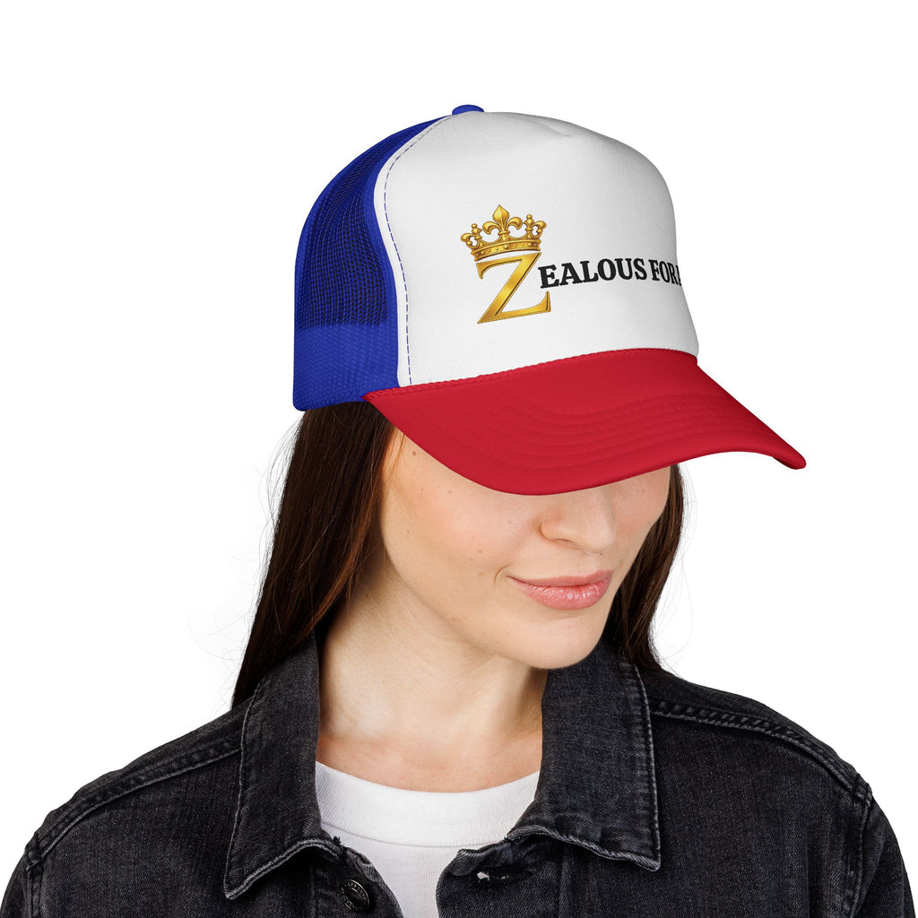 Zealous For All Trucker Caps Printify